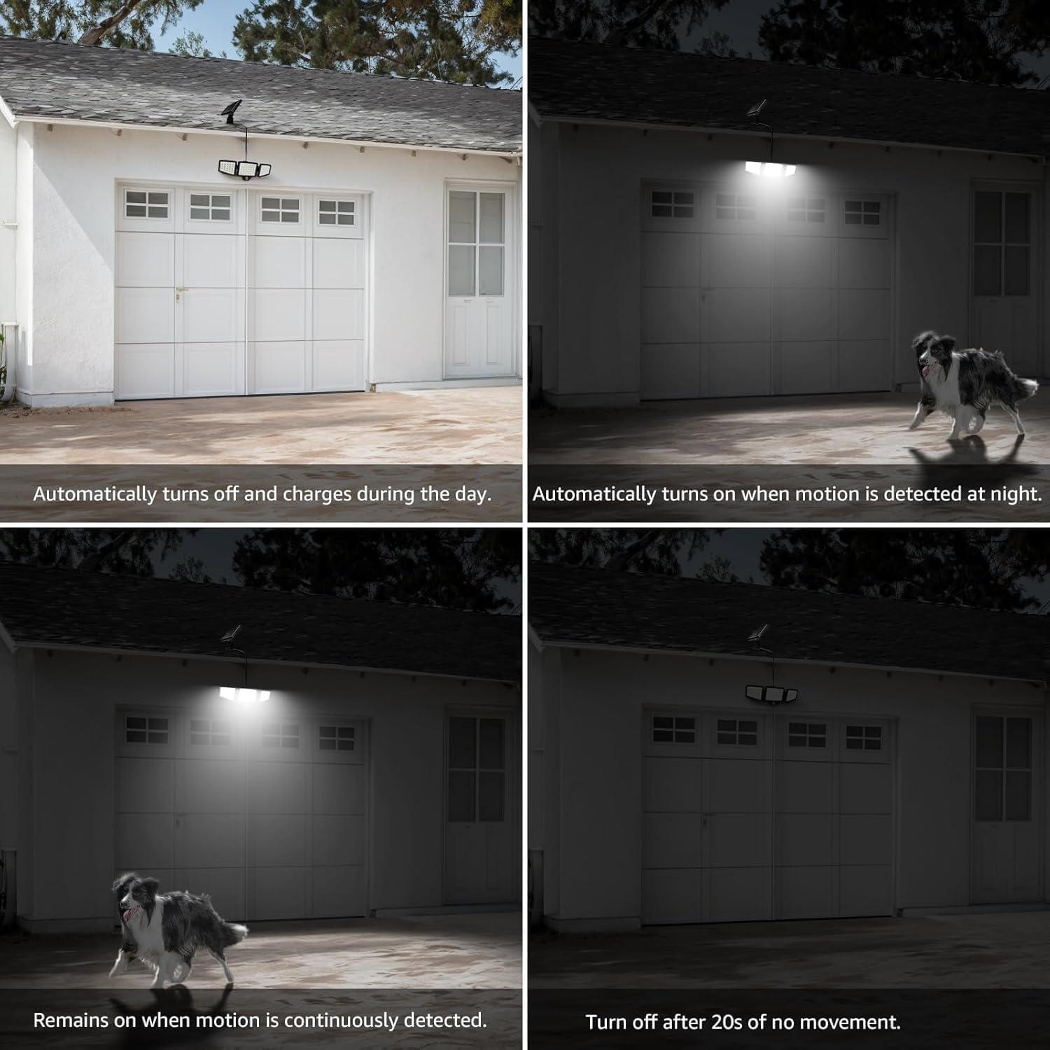 Luz Solar Lepro WL5000 con Sensor de Movimiento 1000 Lúmenes