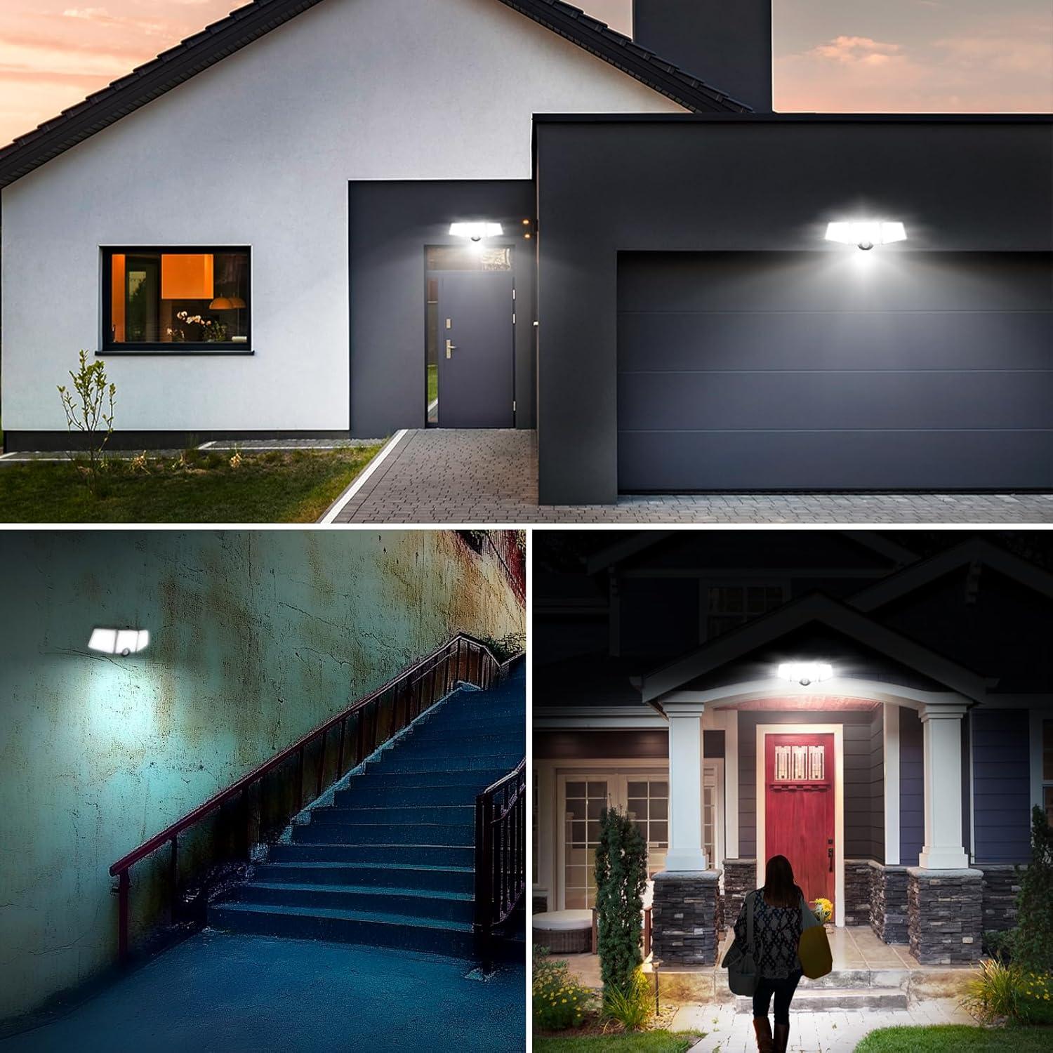 Luz Solar Lepro WL5000 con Sensor de Movimiento 1000 Lúmenes