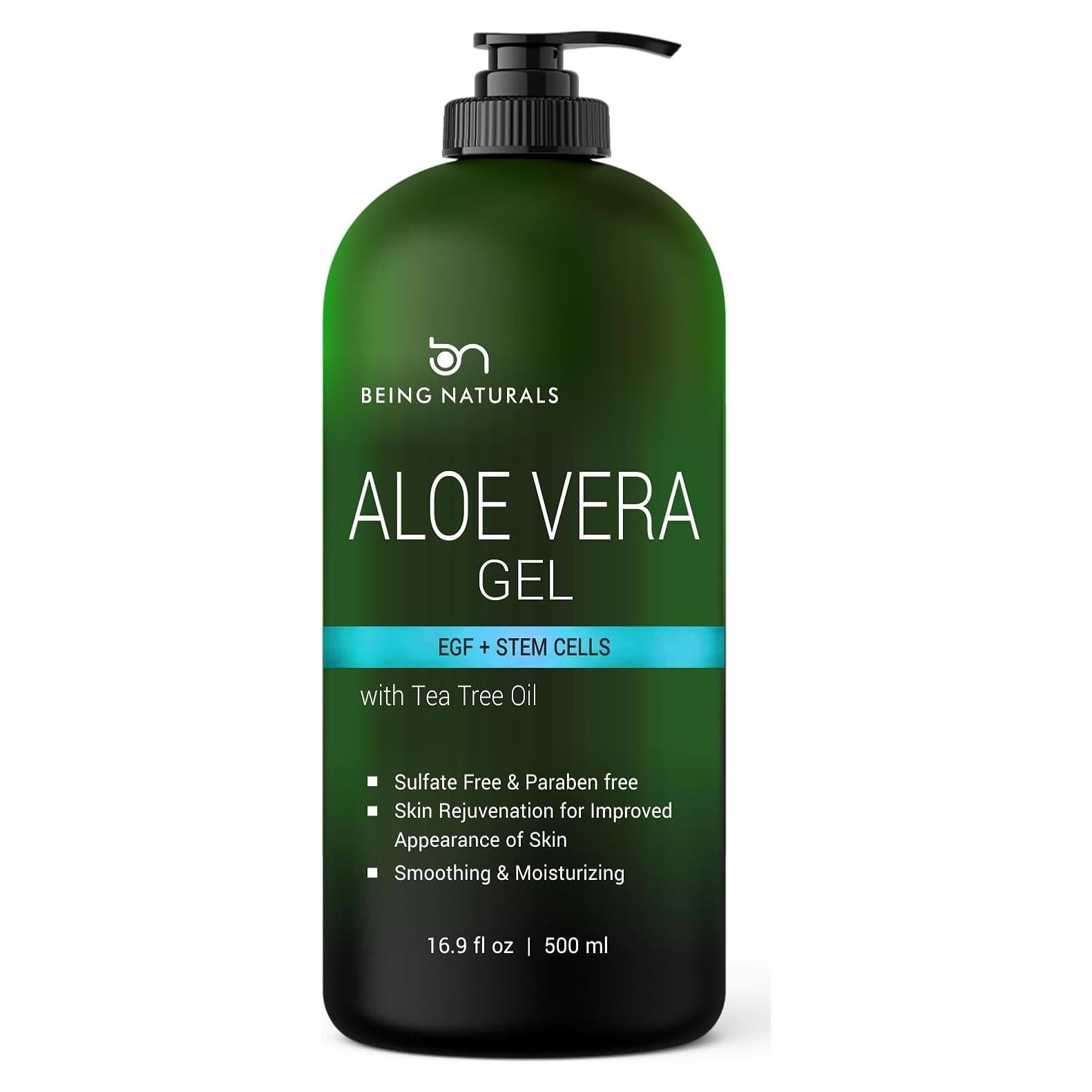 Gel de Aloe Vera Orgánico Puro 500ml - Hidratante Natural con EGF