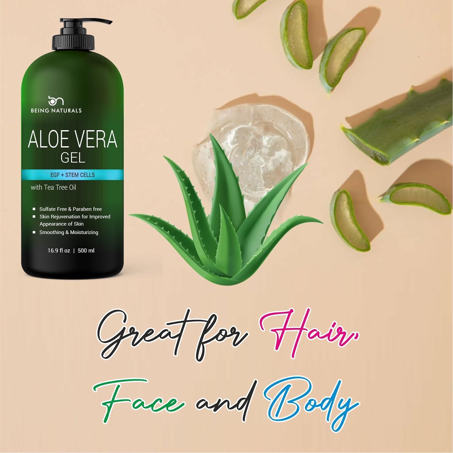 Gel de Aloe Vera Orgánico Puro 500ml - Hidratante Natural con EGF
