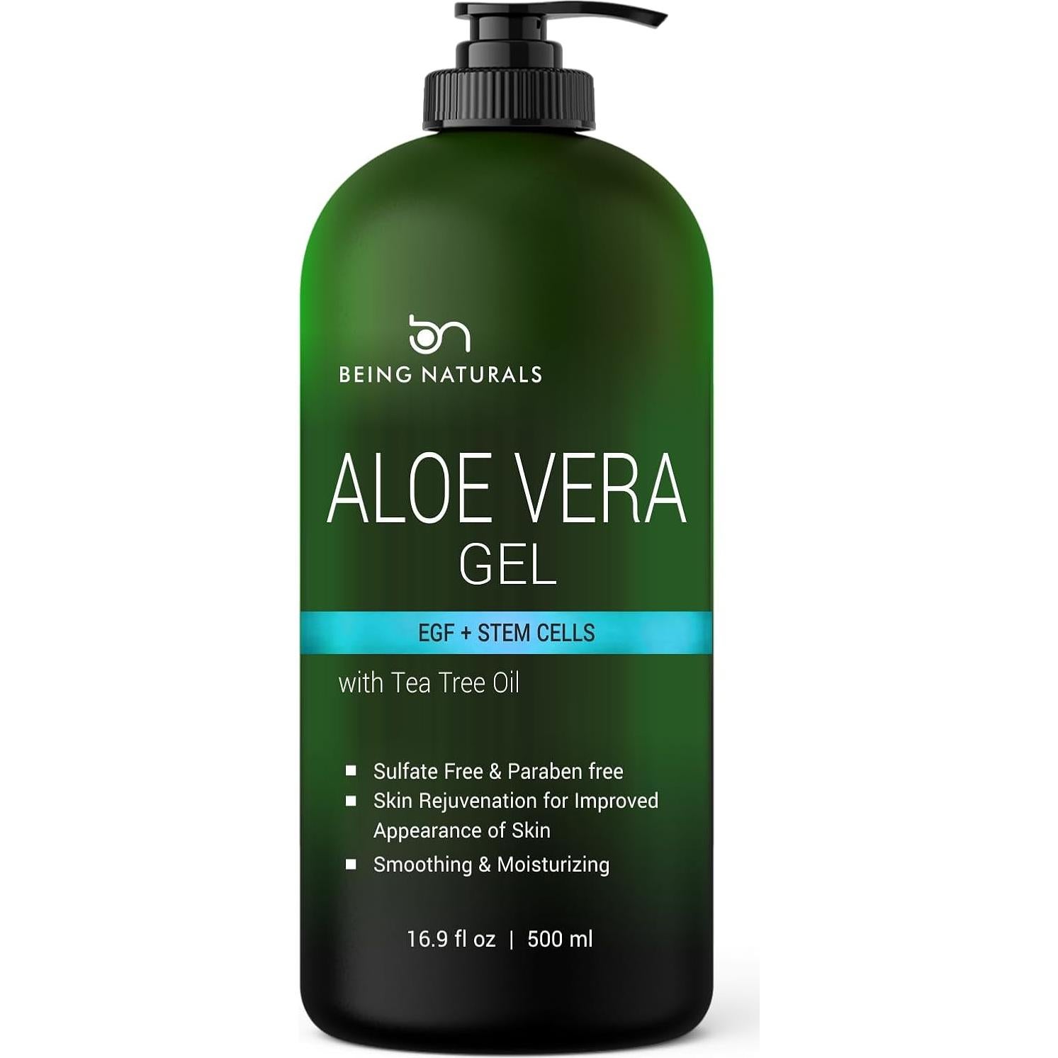 Gel de Aloe Vera Orgánico Puro 500ml - Hidratante Natural con EGF