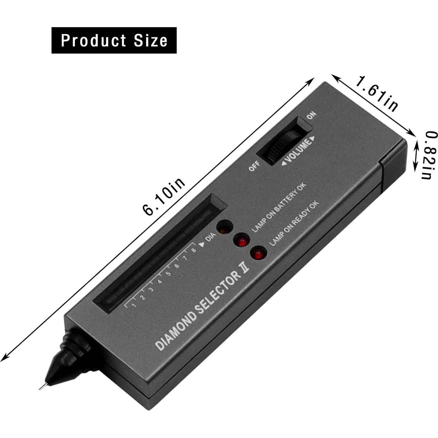 Detector de Diamantes EWUHRY Portátil 185x60x35mm
