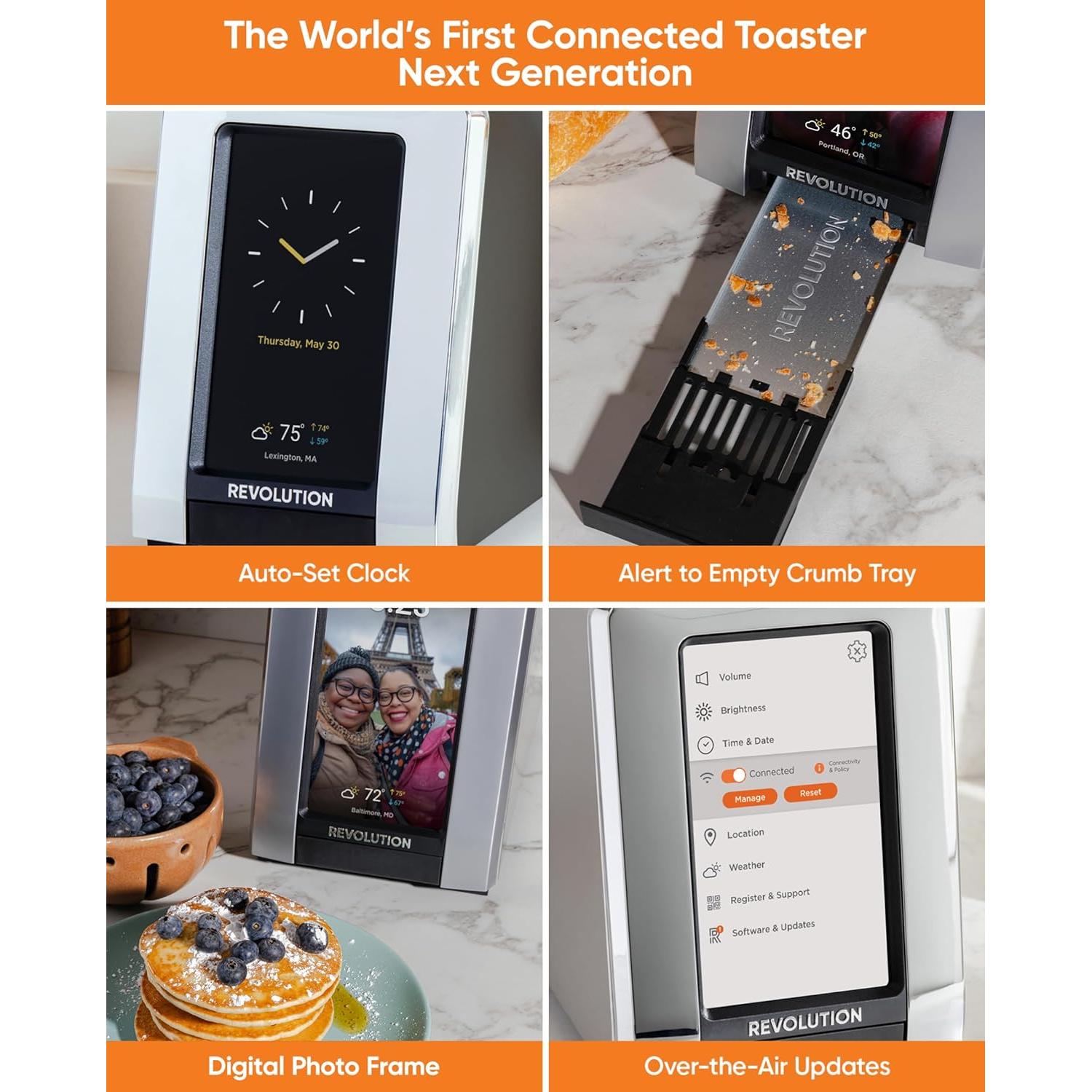 Tostadora Inteligente Revolución R180 Conectar Plus 2 Rebanadas