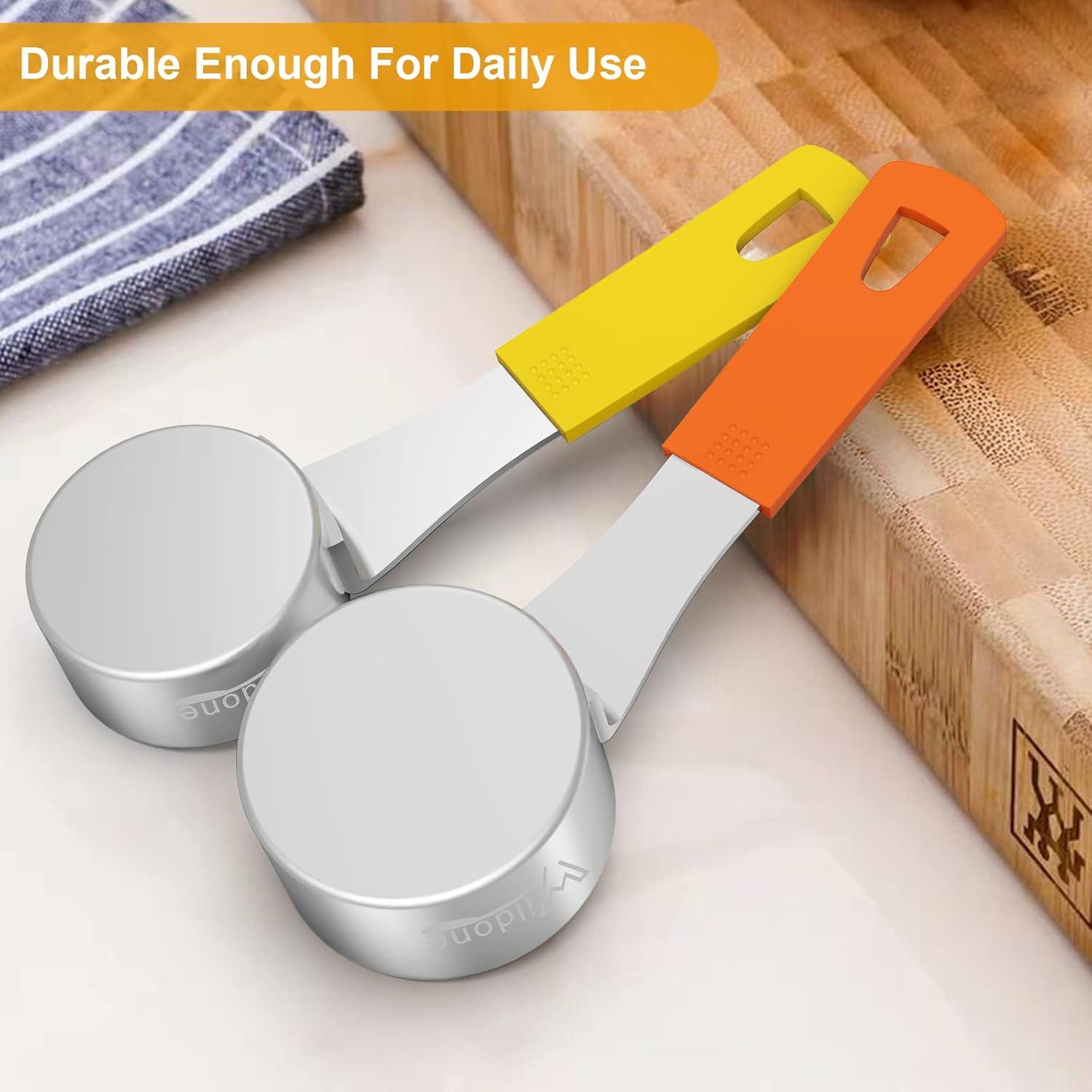 Conjunto de 8 Tazas Medidoras Wildone Acero Inoxidable Multicolor