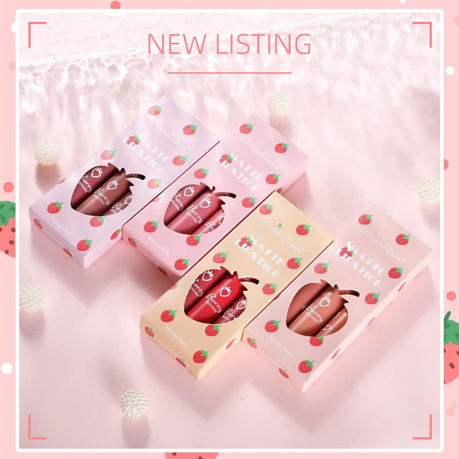 Set de 3 Lápices Labiales Mate Nude Sulily - Larga Duración