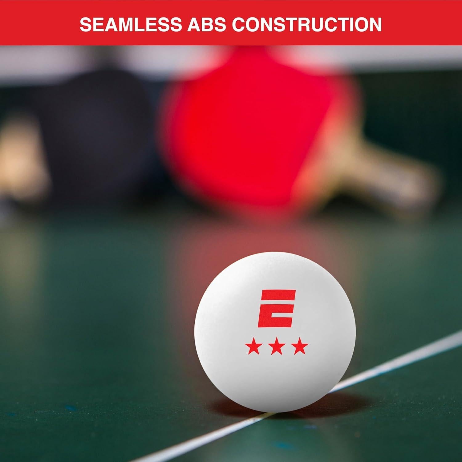 Set de 6 Pelotas de Ping Pong ESPN 3 Estrellas - Tamaño Reglamentario