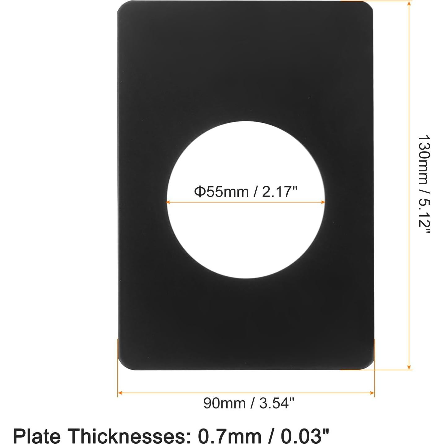 Placa de Reparación de Cerraduras uxcell 130x90mm Acero Inoxidable