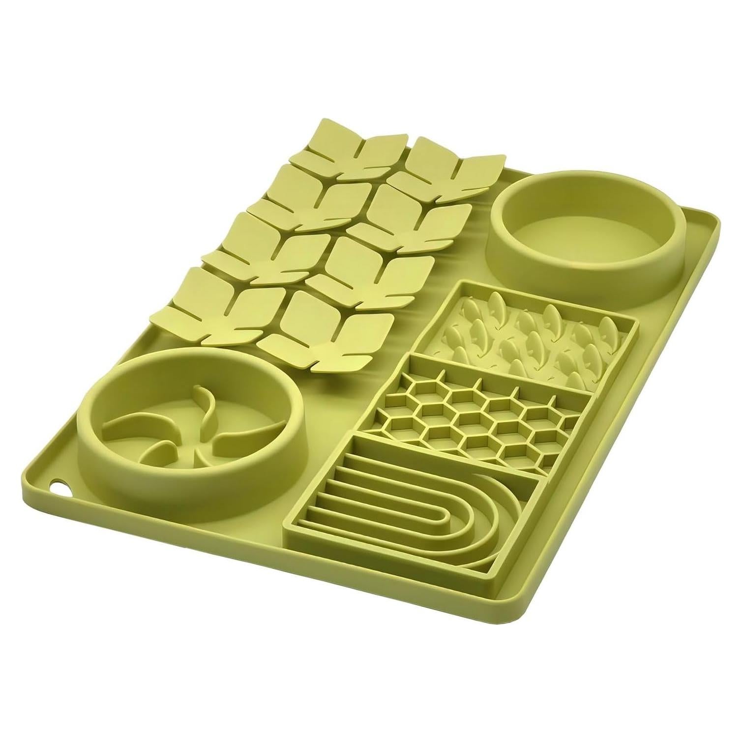 Alfombrilla de Lamer 4 en 1 Evenco para Perro y Gato Verde