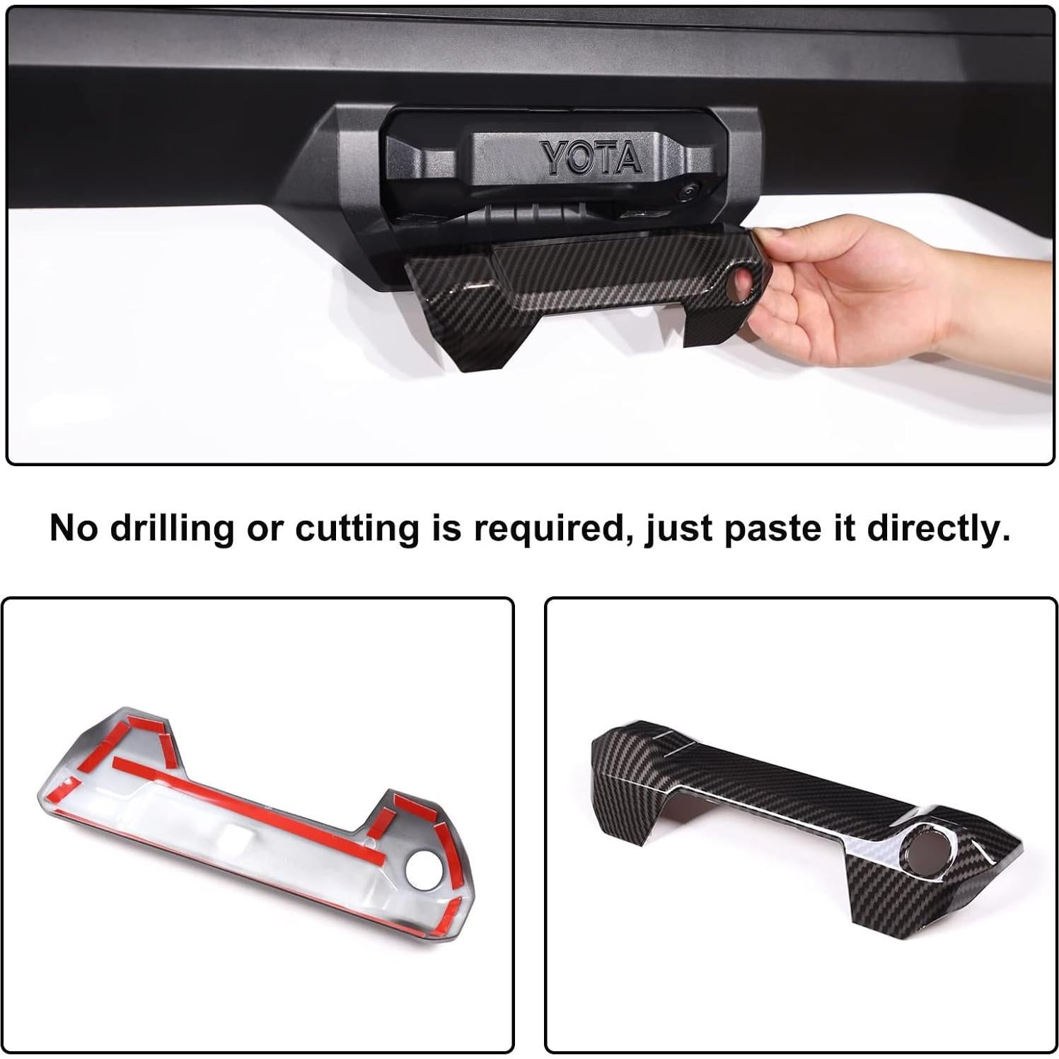 Cubierta del Mango del Portón Trasero Aunginsy para Toyota Tundra 2022-2025