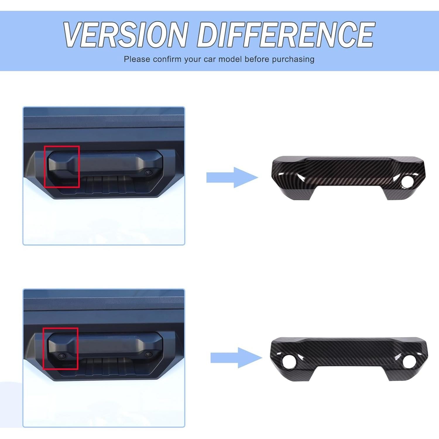 Cubierta del Mango del Portón Trasero Aunginsy para Toyota Tundra 2022-2025