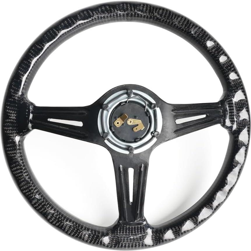 Volante de Carreras RASTP de Fibra de Carbono 345mm Universal