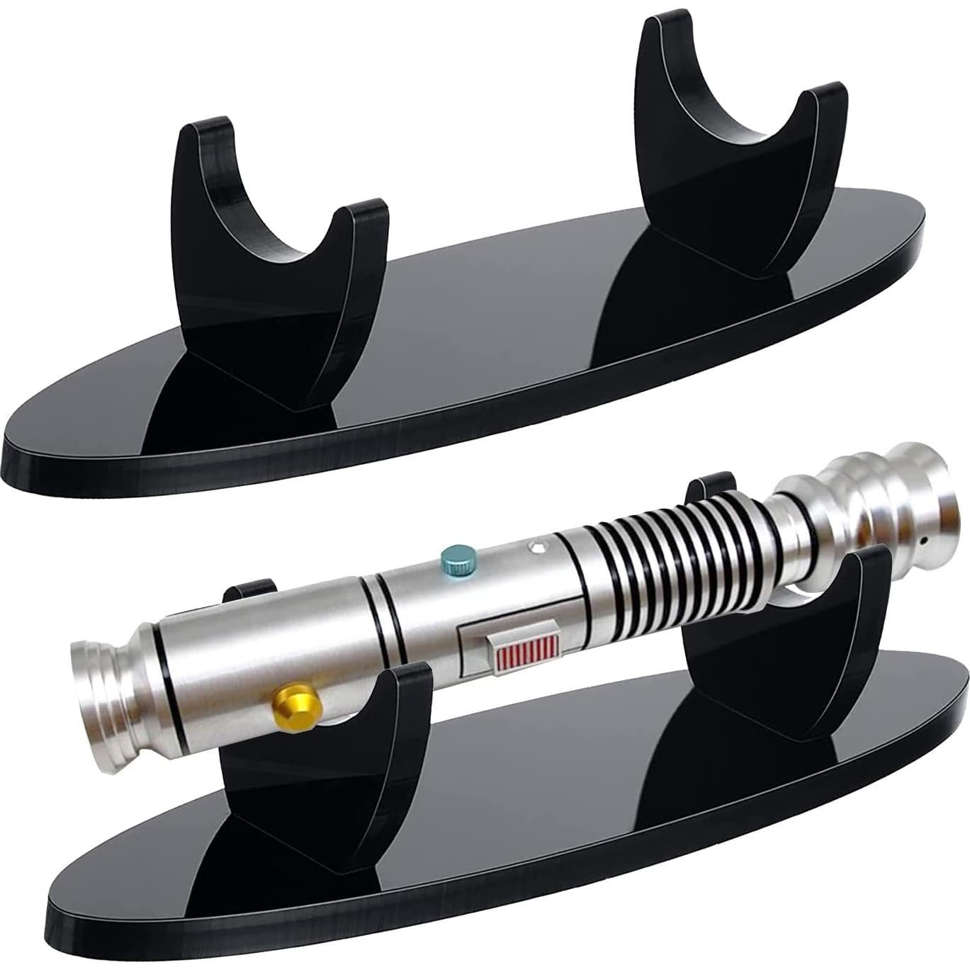 Soporte de Exhibición Acrílico WANLIAN Ovalado Negro para Sable de Luz