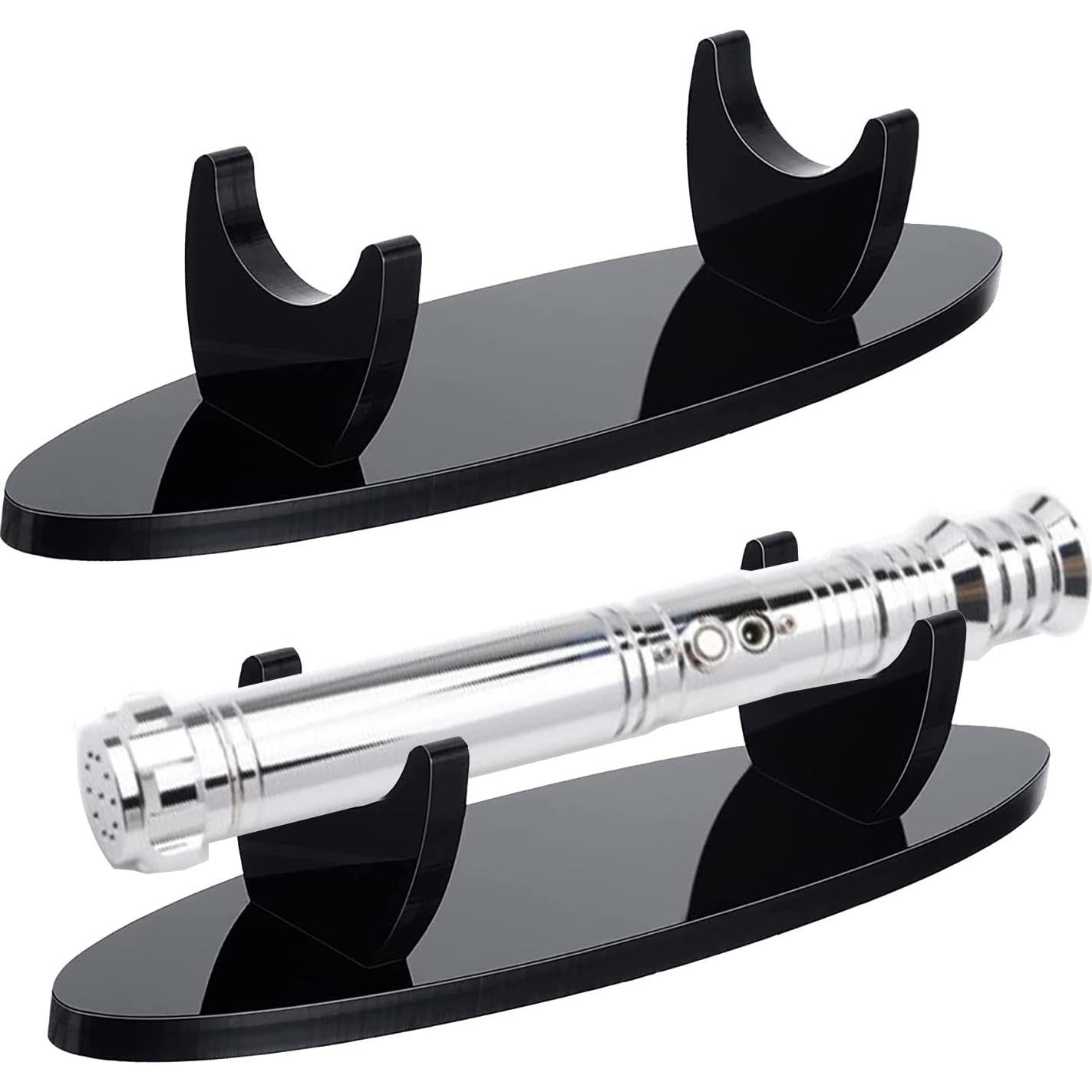 Soporte de Exhibición Acrílico WANLIAN Ovalado Negro para Sable de Luz