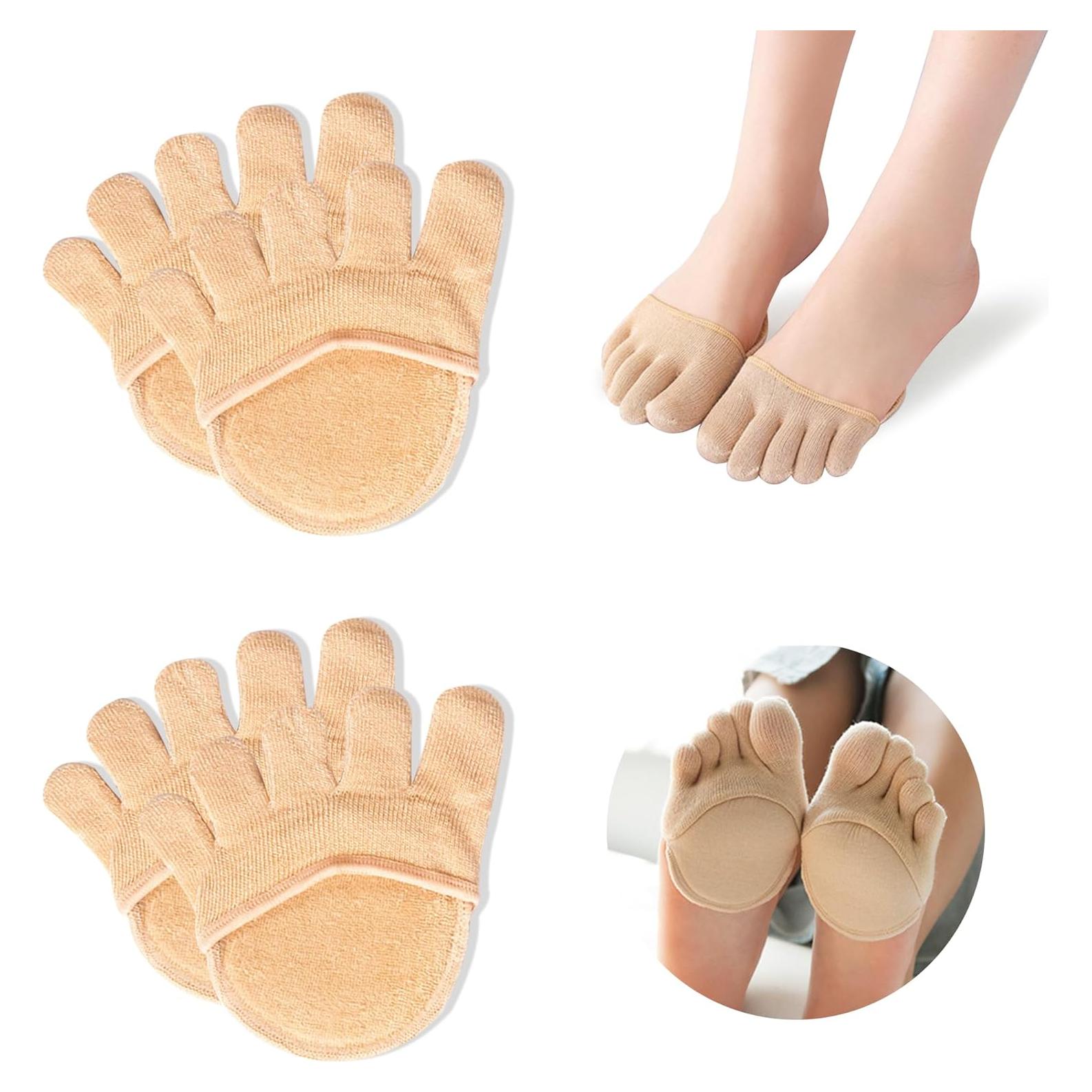 Calcetines Cortos Separadores de Dedos SooGree - Almohadillas Antideslizantes