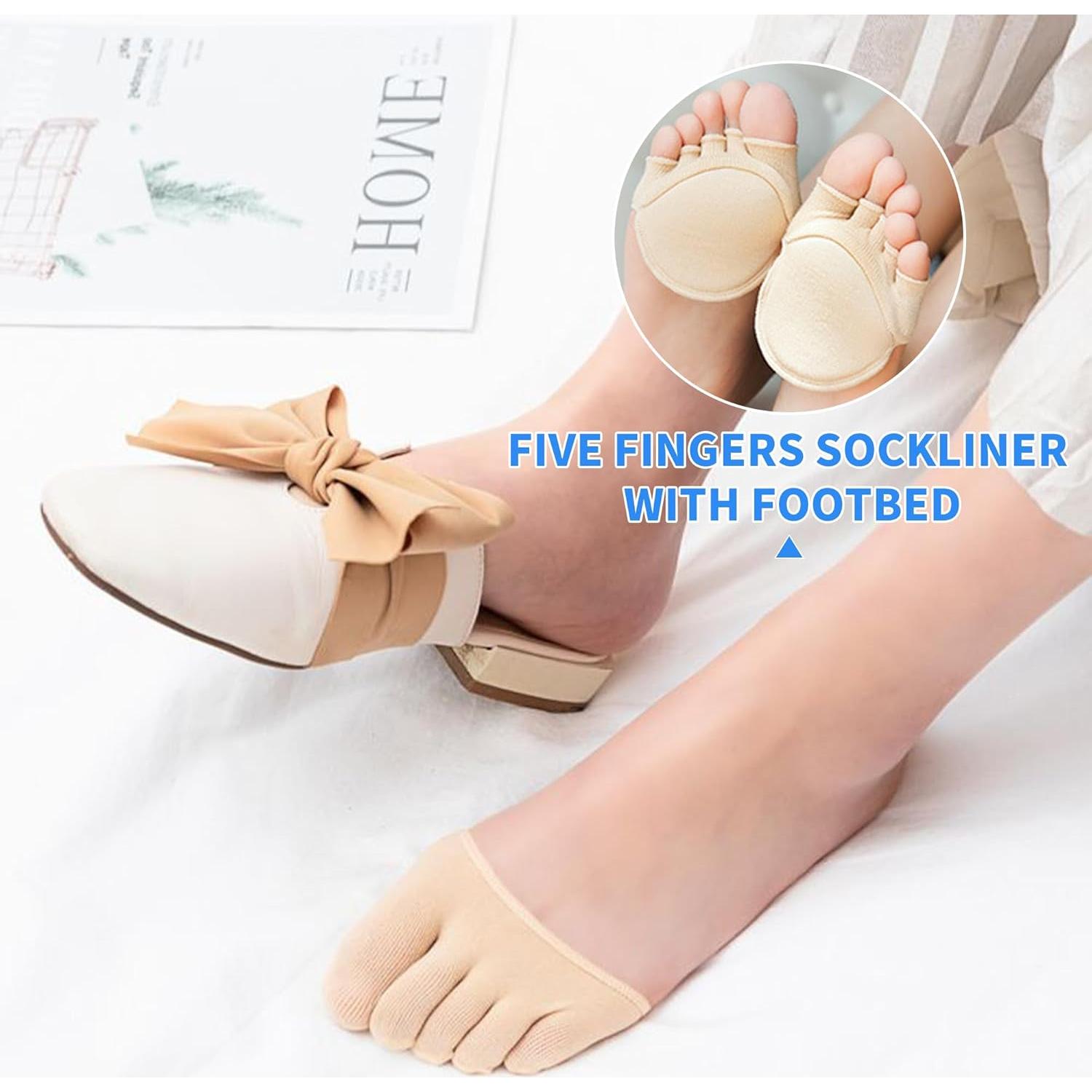 Calcetines Cortos Separadores de Dedos SooGree - Almohadillas Antideslizantes