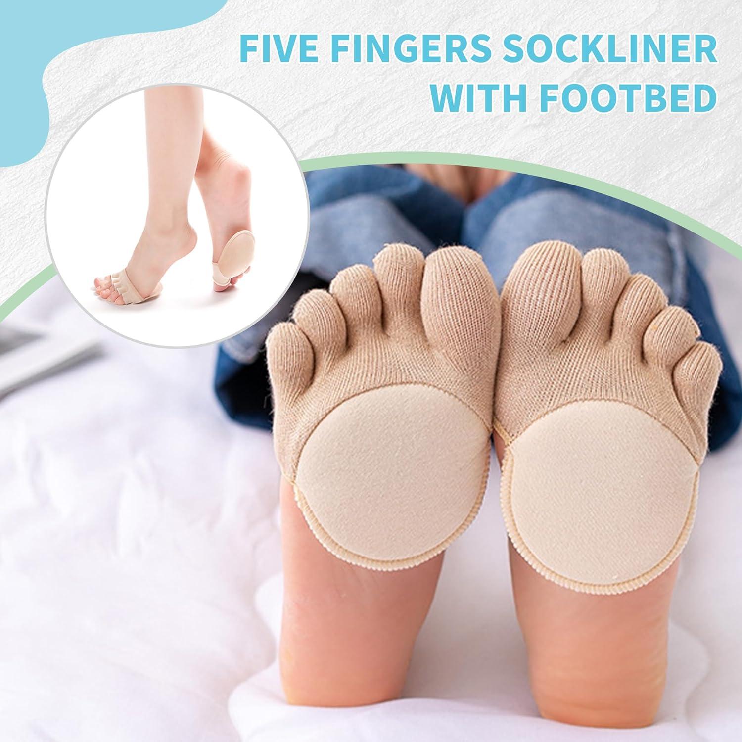 Calcetines Cortos Separadores de Dedos SooGree - Almohadillas Antideslizantes