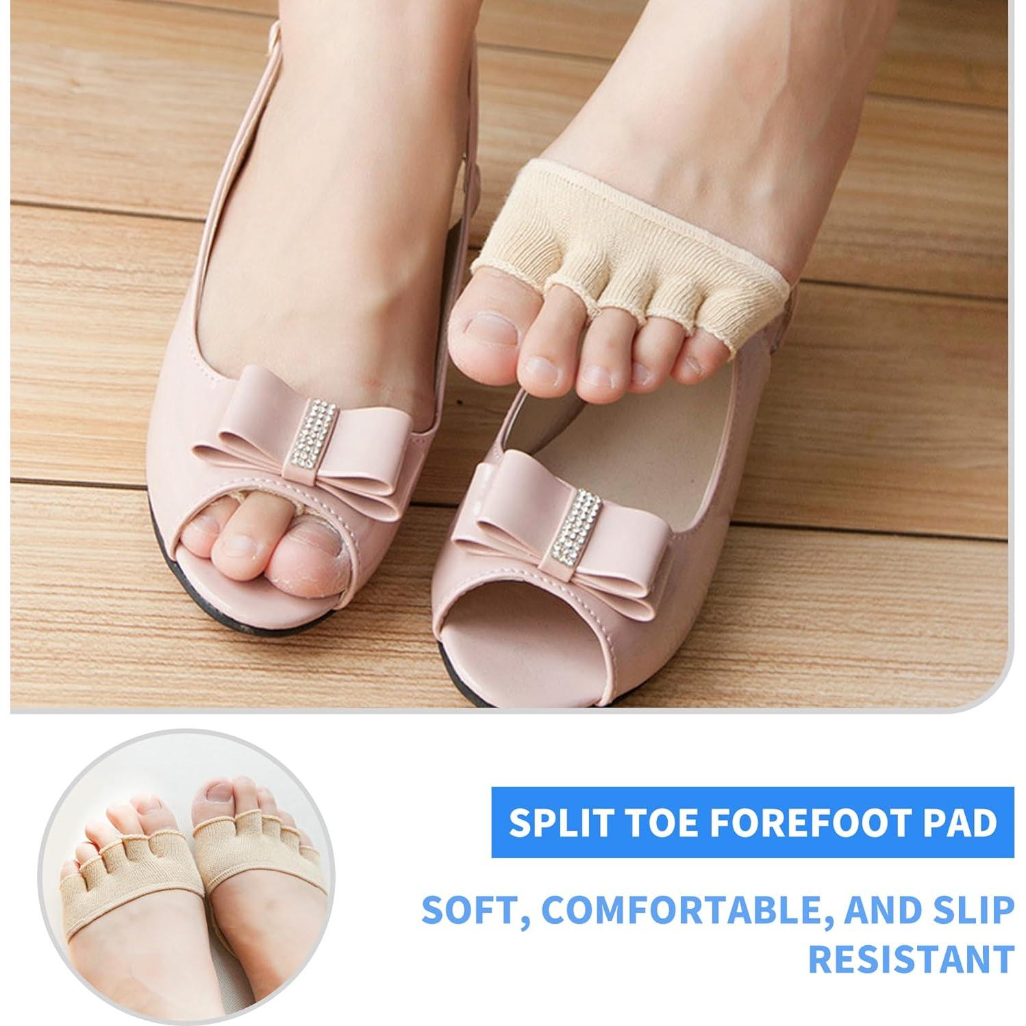 Calcetines Cortos Separadores de Dedos SooGree - Almohadillas Antideslizantes