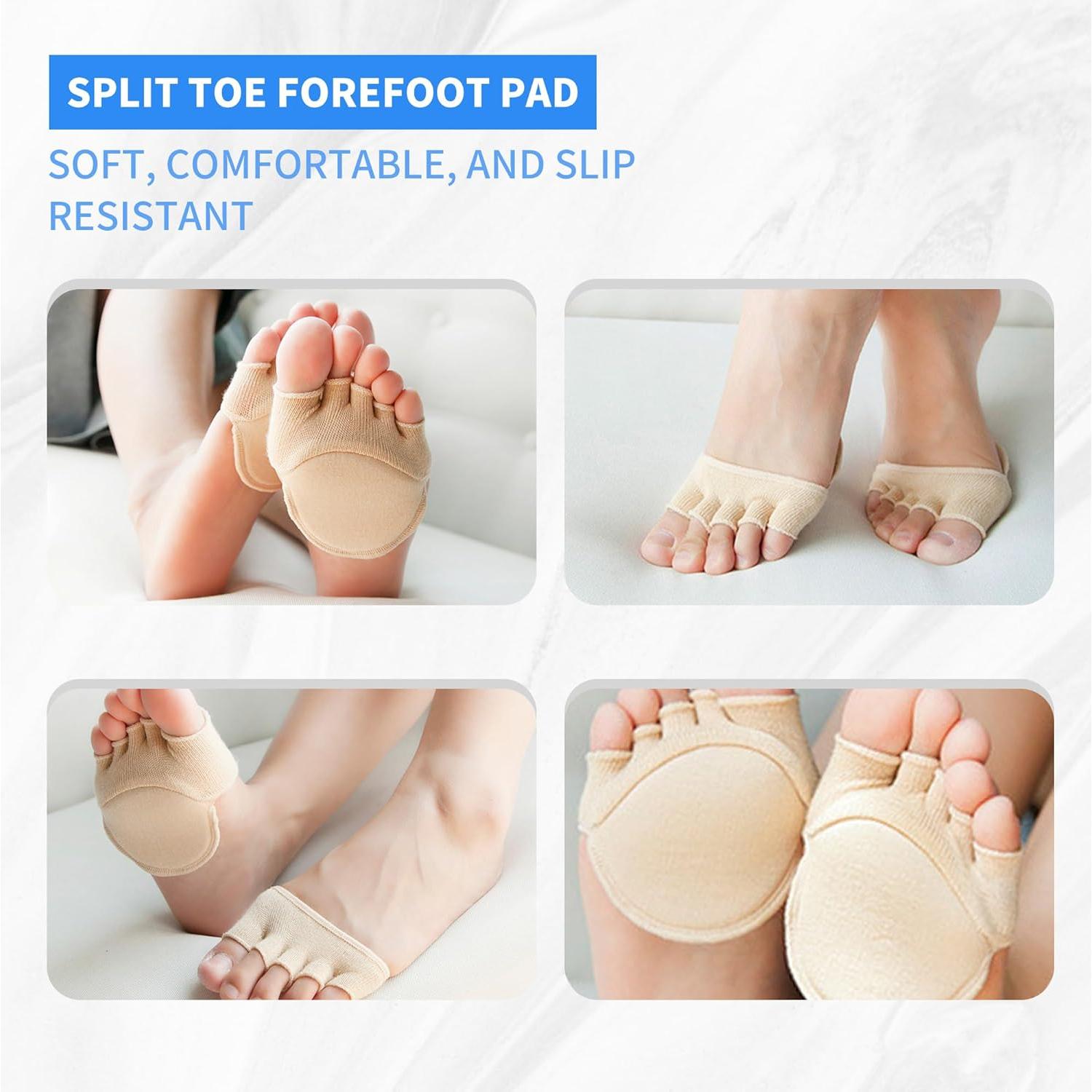 Calcetines Cortos Separadores de Dedos SooGree - Almohadillas Antideslizantes