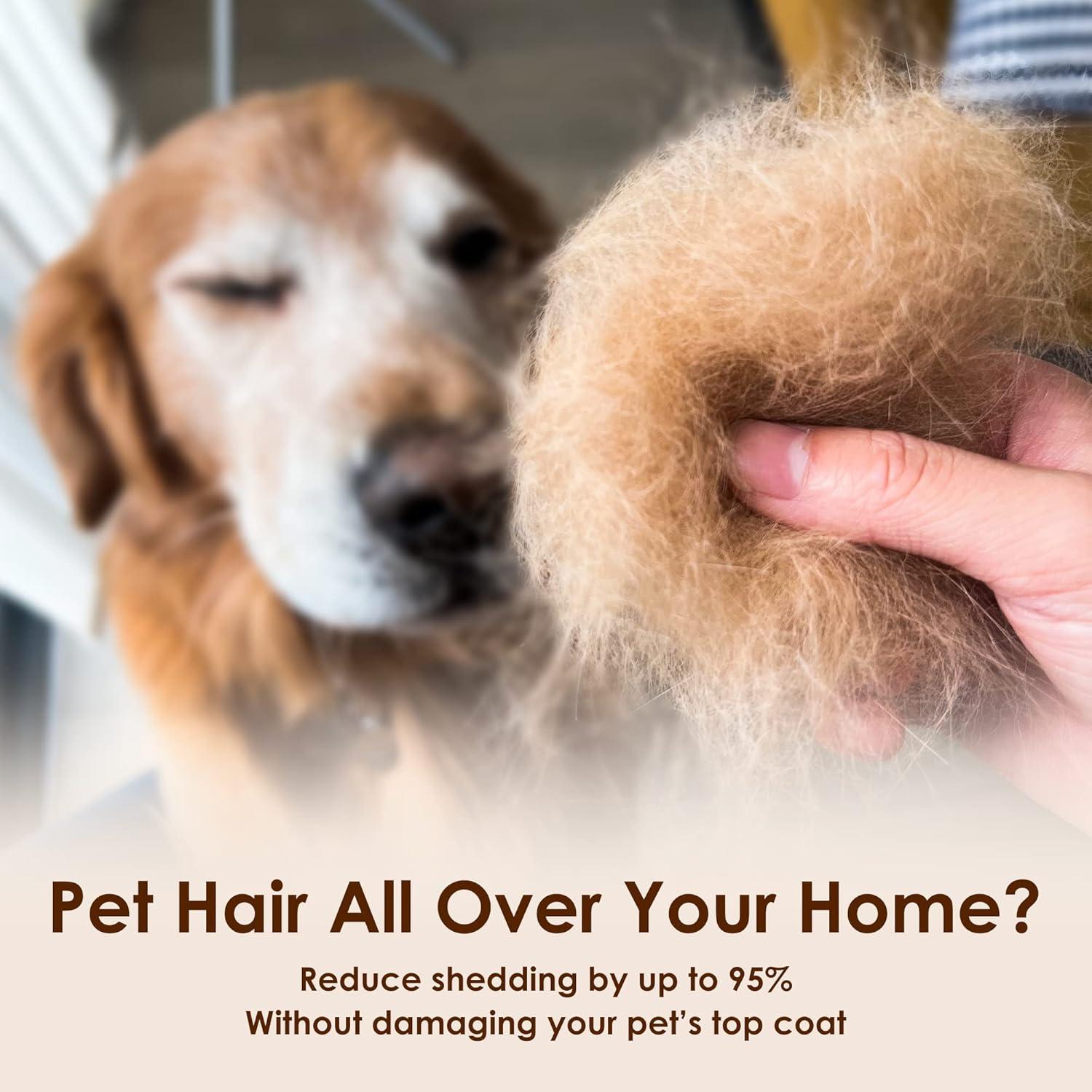 Cepillo Deshedding MIU PET para Perros y Gatos 10.16cm