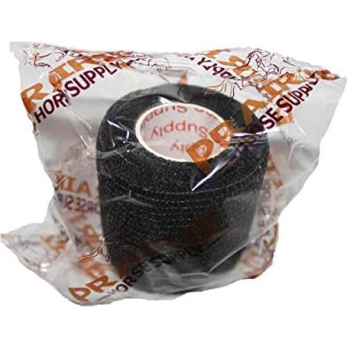 Cinta Vet Wrap Cohesiva Autoadhesiva Negra Prairie Horse 5cm x 4.57m