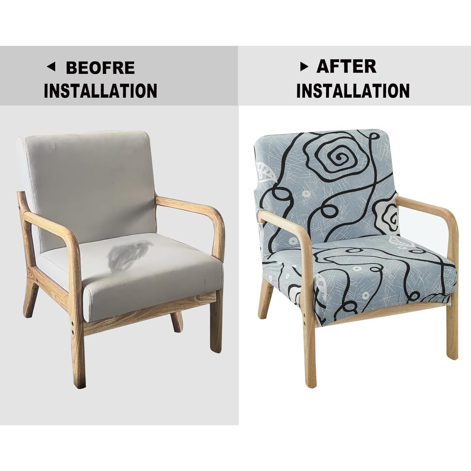 Funda de Silla Deisy Dee Rosa Moderna Antideslizante