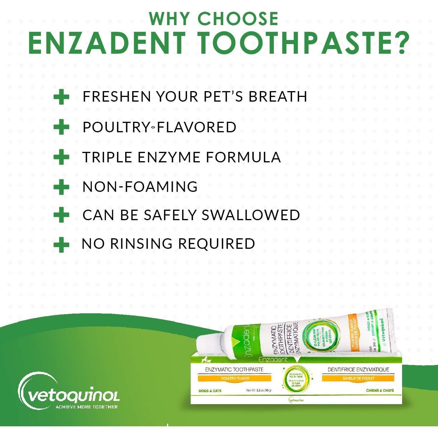 Pasta Dental Enzimática Vetoquinol para Gatos y Perros 90.7 g