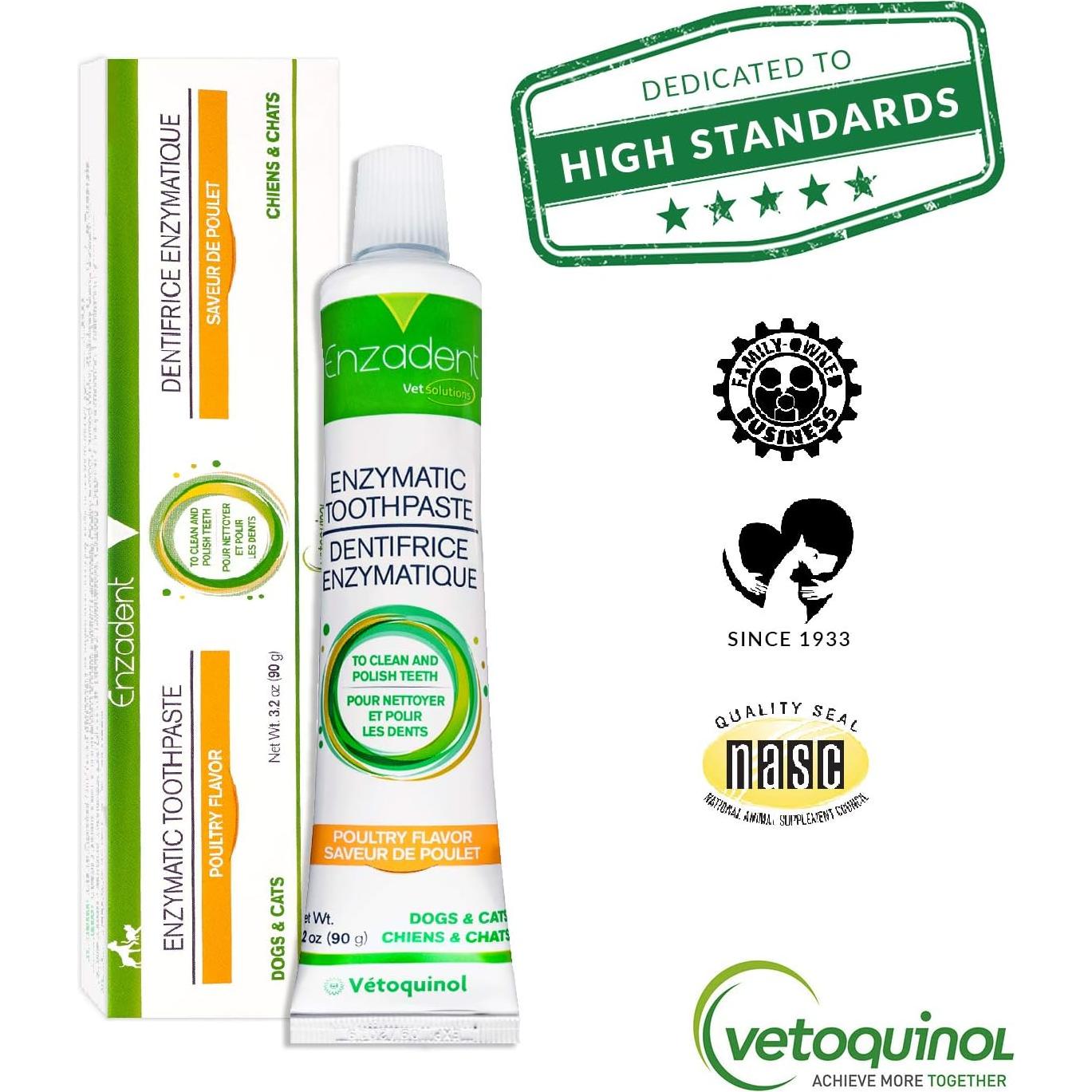 Pasta Dental Enzimática Vetoquinol para Gatos y Perros 90.7 g