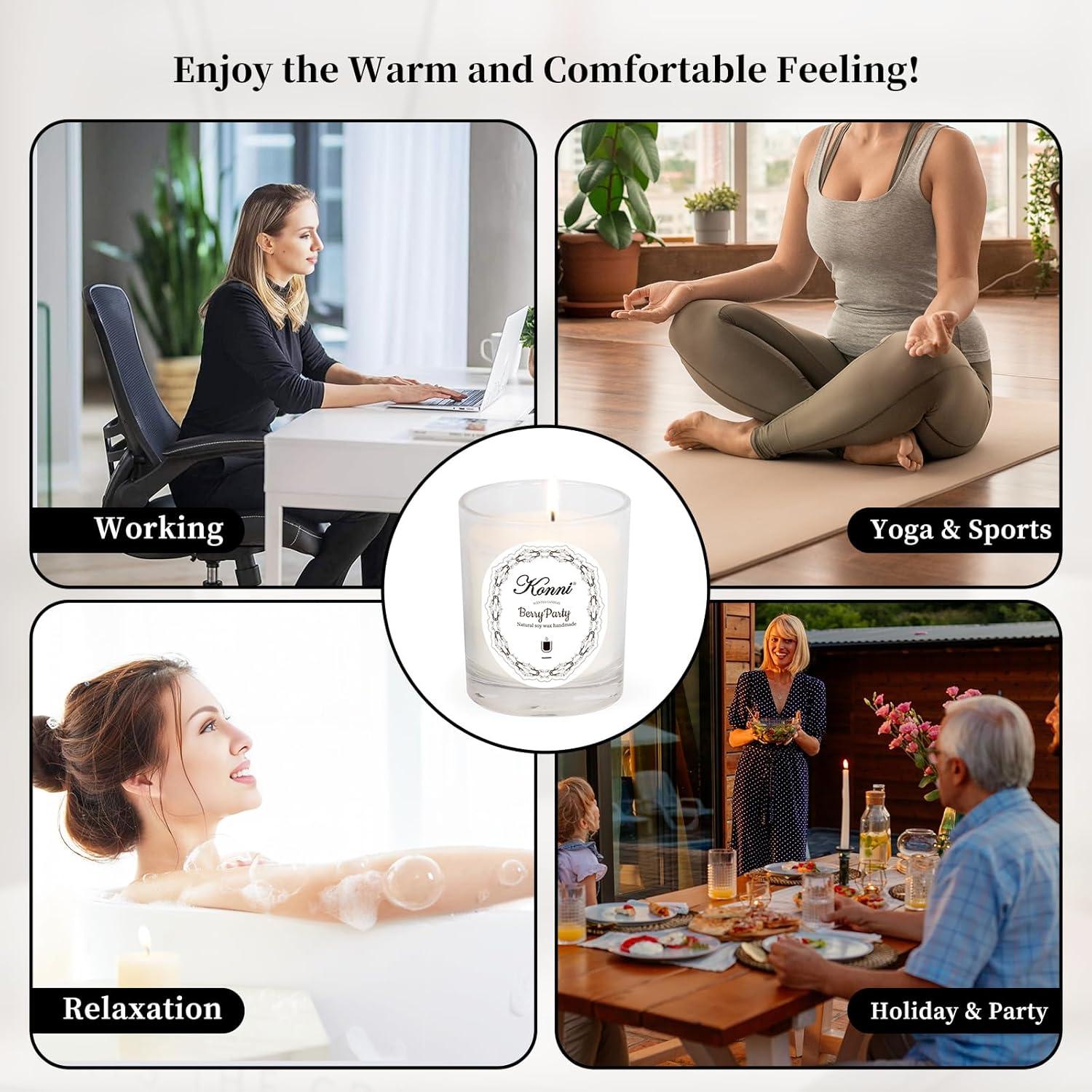 Vela Aromática KAMMAK de Cera de Soja 200g Aroma a Baya