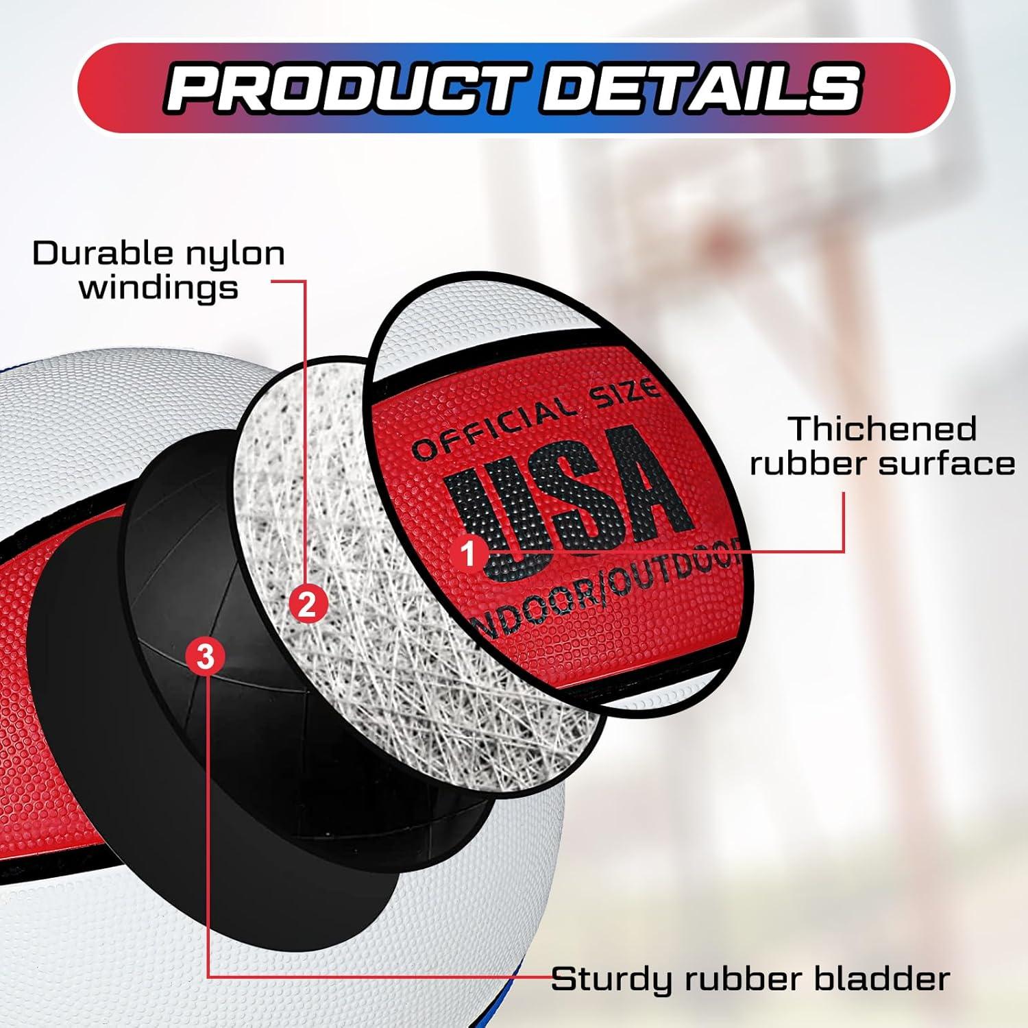 Balones de Baloncesto Junkin 6 Pcs Tamaño 5 con Bomba