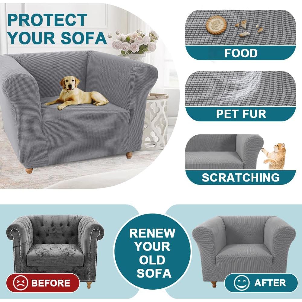 Funda de Silla Turquoize Paloma Estilo Chesterfield