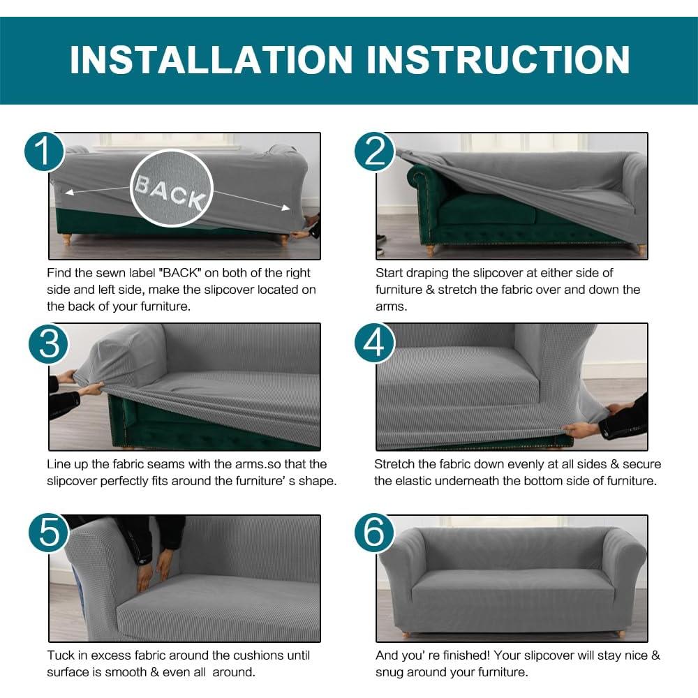 Funda de Silla Turquoize Paloma Estilo Chesterfield