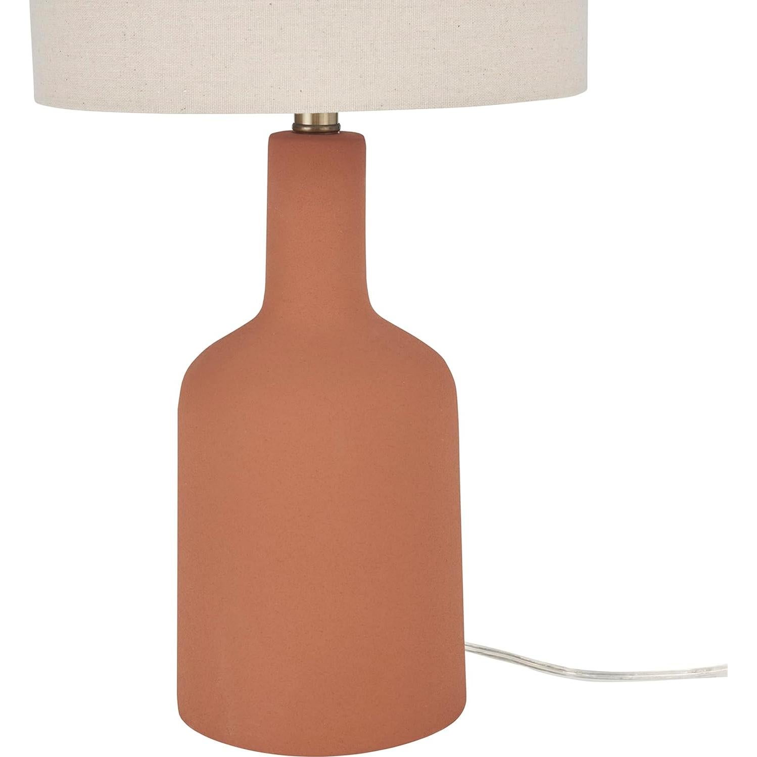 Lámpara de Mesa Nourison Terracota 55.88 cm Moderna