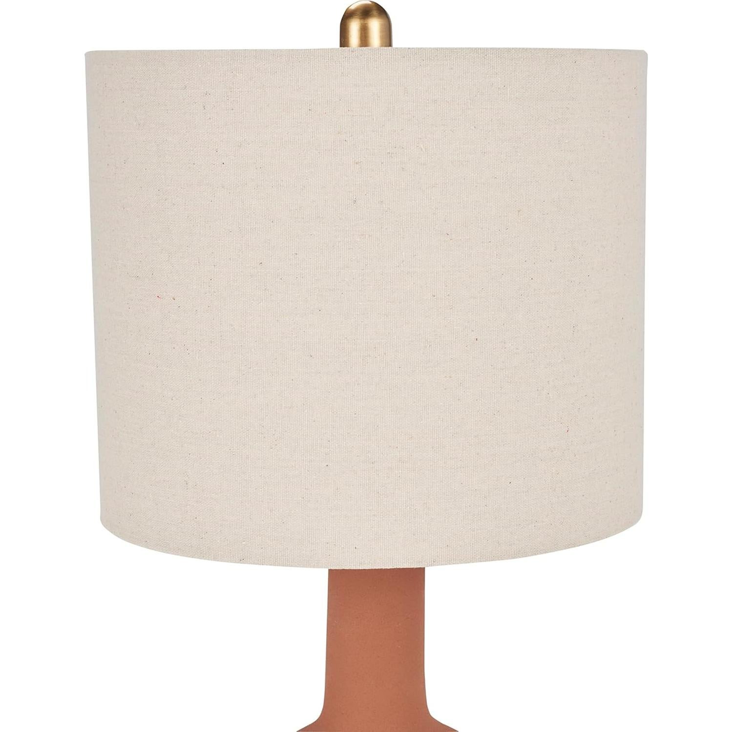 Lámpara de Mesa Nourison Terracota 55.88 cm Moderna