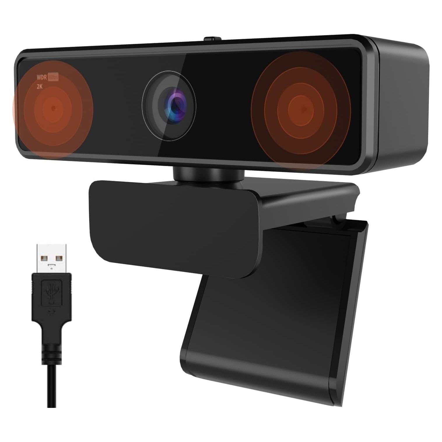 Cámara Web NUROUM V11 2K USB 1440P 60FPS con Micrófono