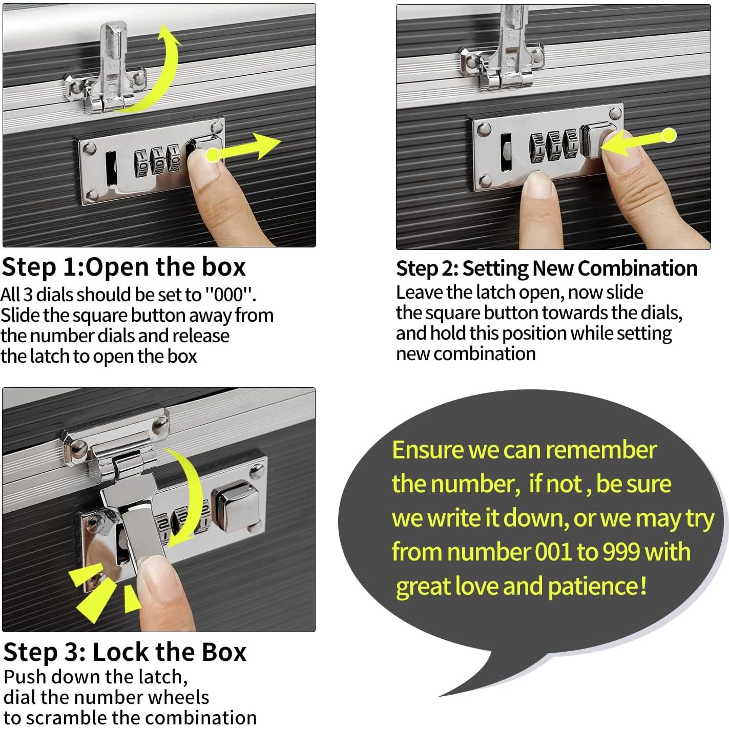 Caja de Medicamentos HEWEI WORKS Mediana Gris con Cerradura