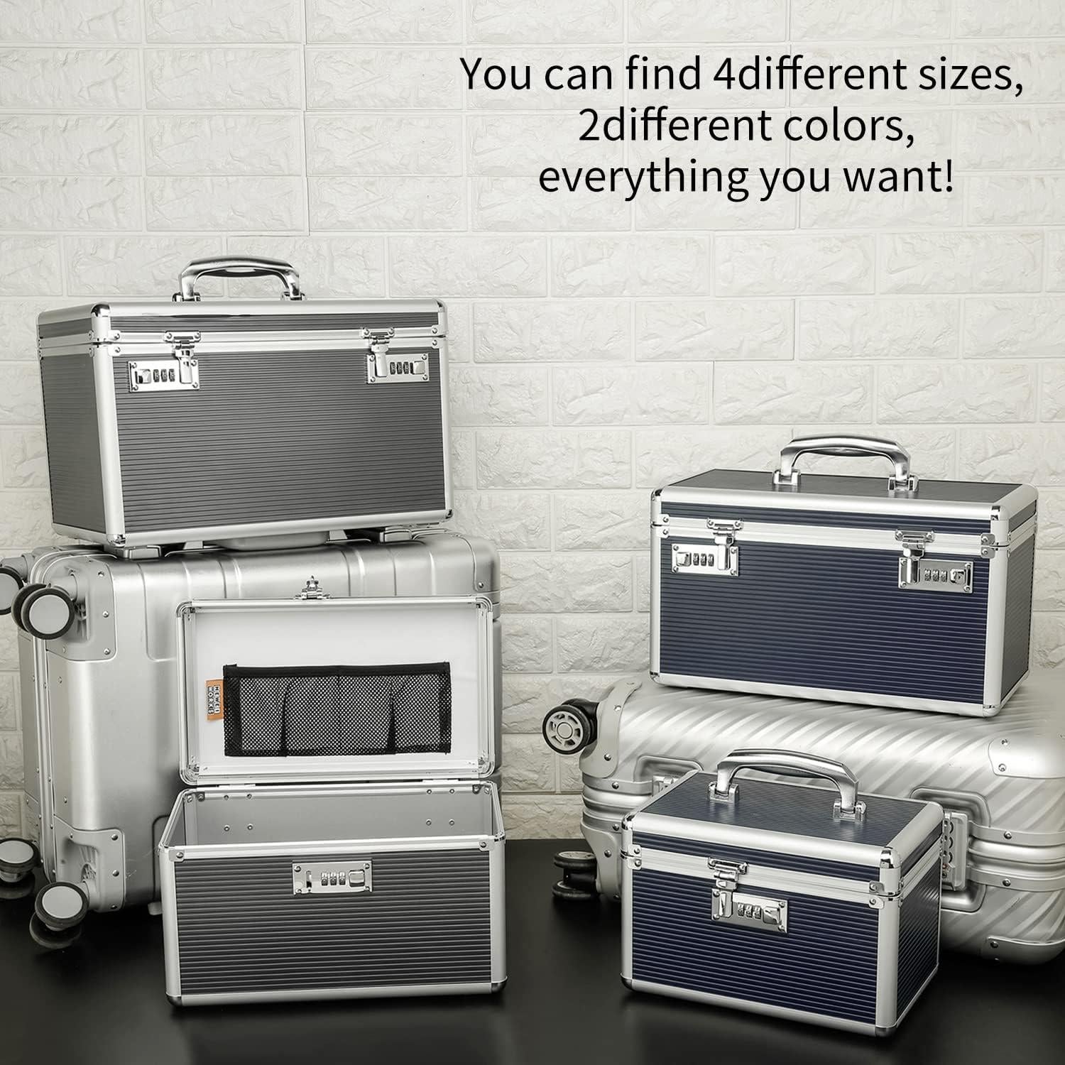 Caja de Medicamentos HEWEI WORKS Mediana Gris con Cerradura