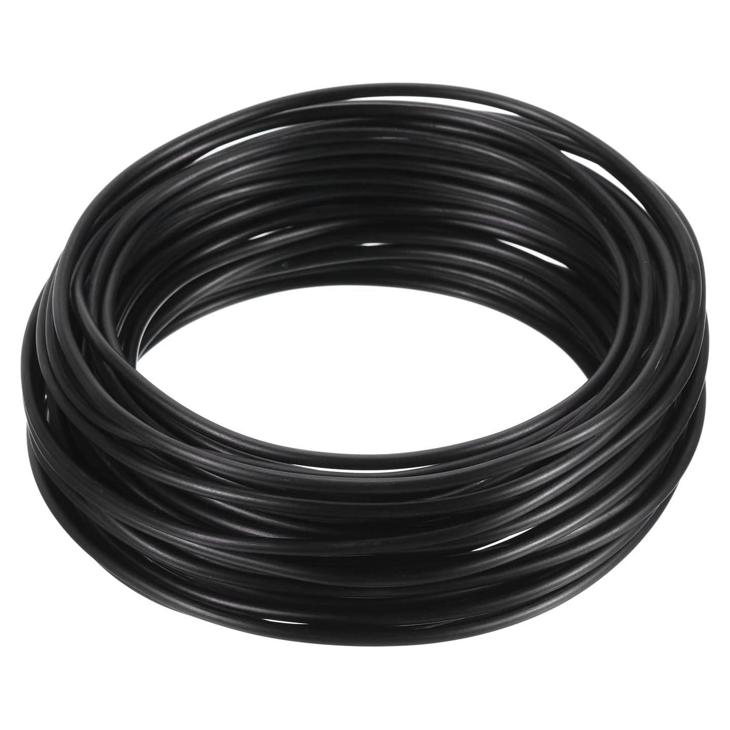 PATIKIL Alambre de Bonsai 2.5mm x 10m Negro Anodizado