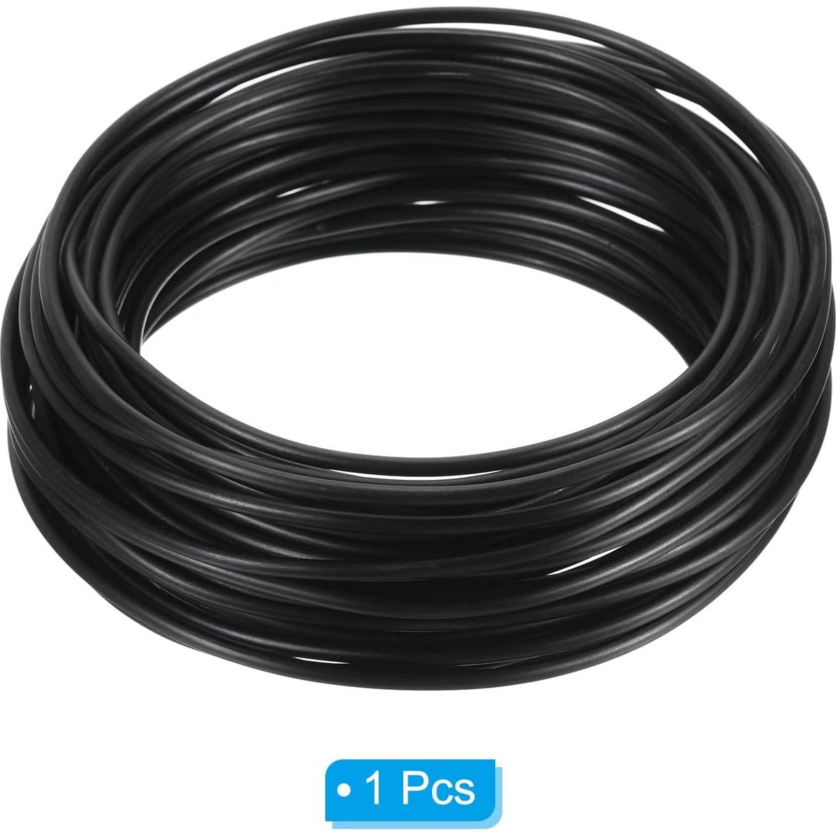 PATIKIL Alambre de Bonsai 2.5mm x 10m Negro Anodizado