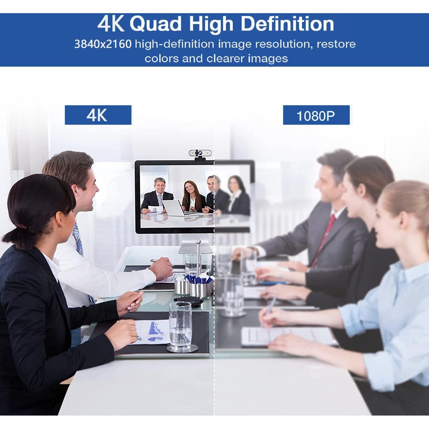 Cámara Web 4K Nolansend con Micrófono y Control Remoto