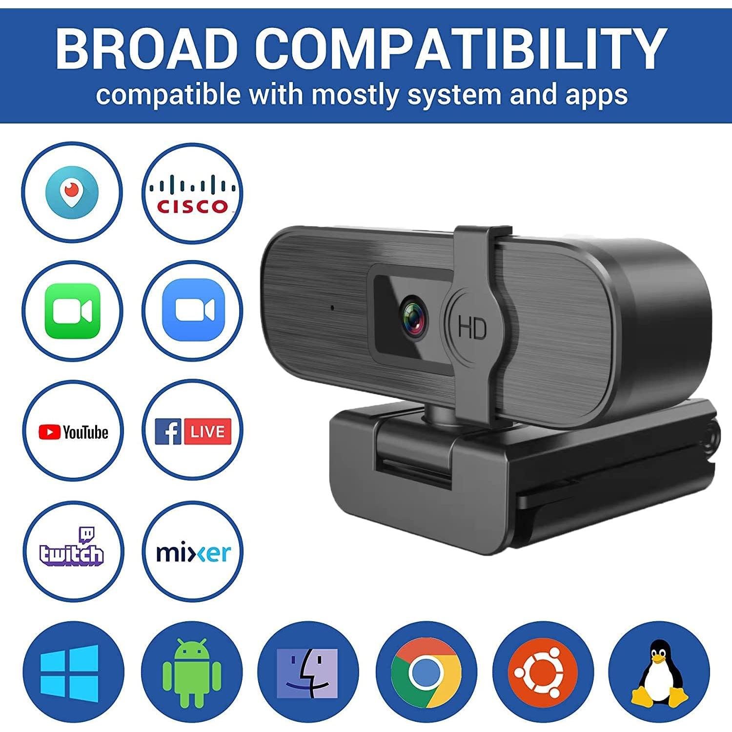 Cámara Web 4K Nolansend con Micrófono y Control Remoto