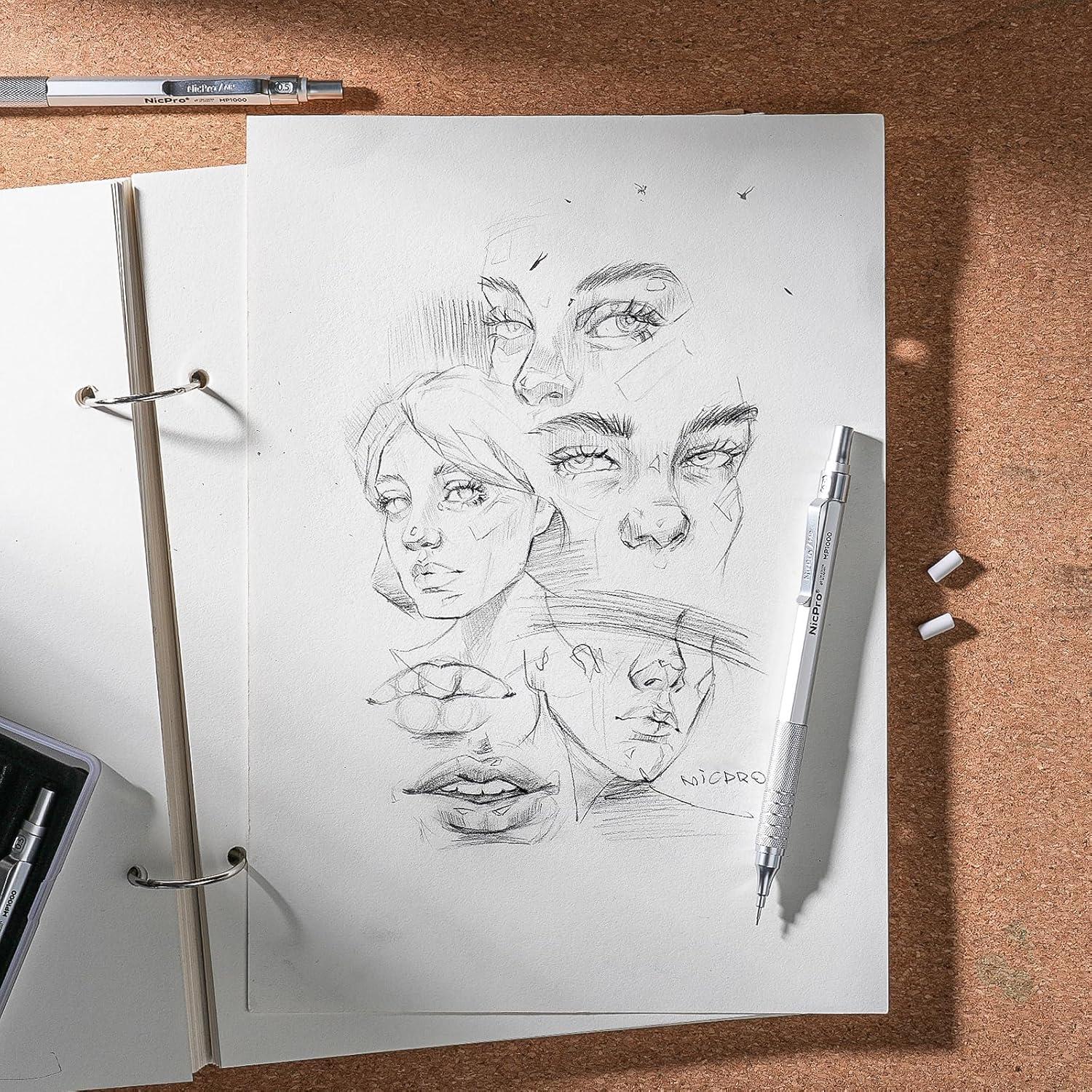 Conjunto de Lápices Mecánicos Nicpro MP1000 0.5mm 3PCS