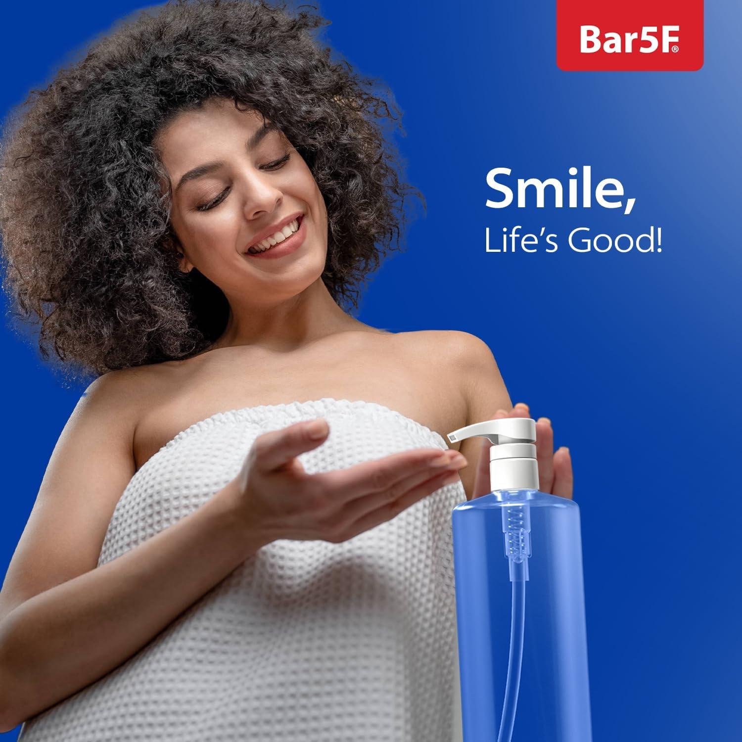 Botella de bomba Bar5F 1L cristal claro libre de BPA