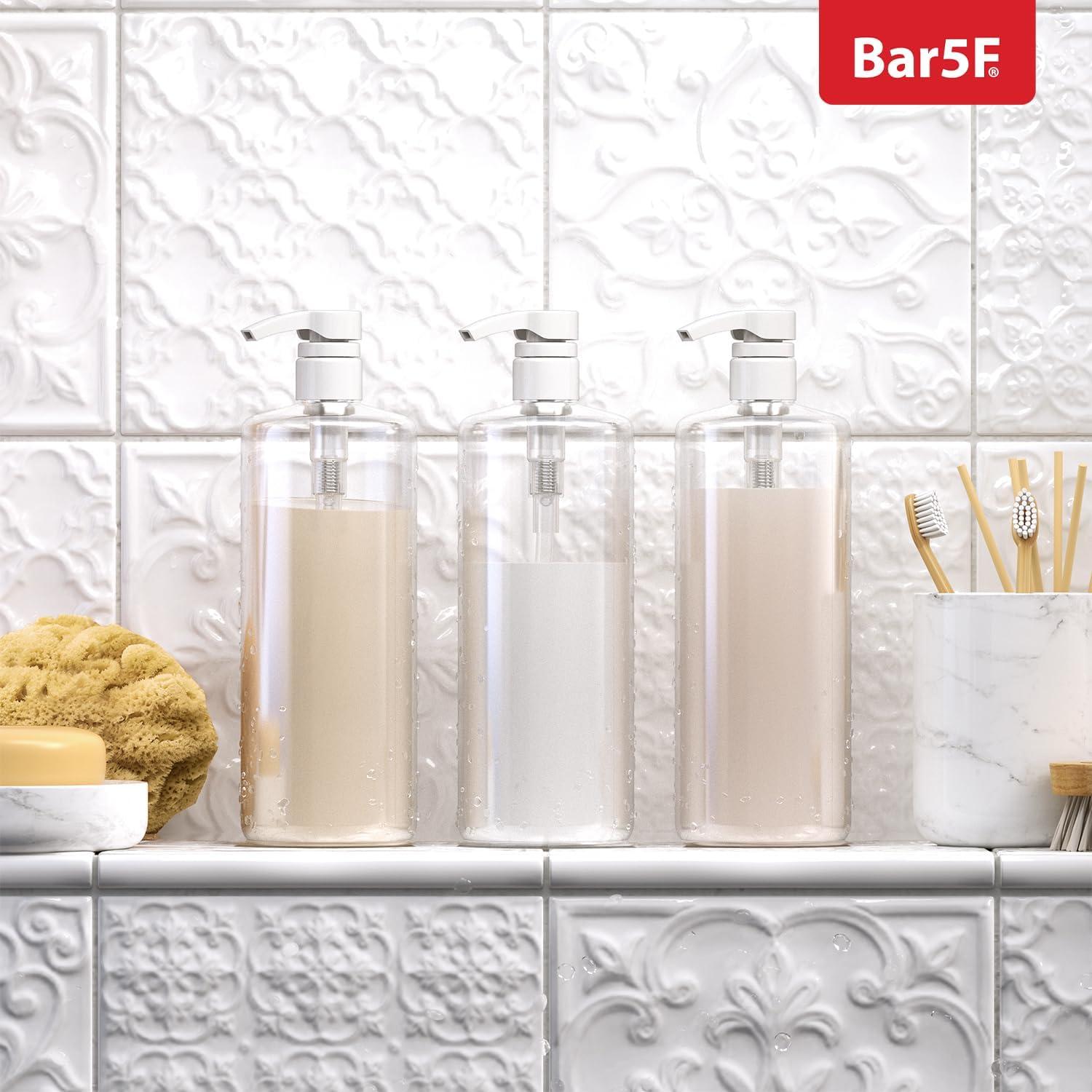 Botella de bomba Bar5F 1L cristal claro libre de BPA