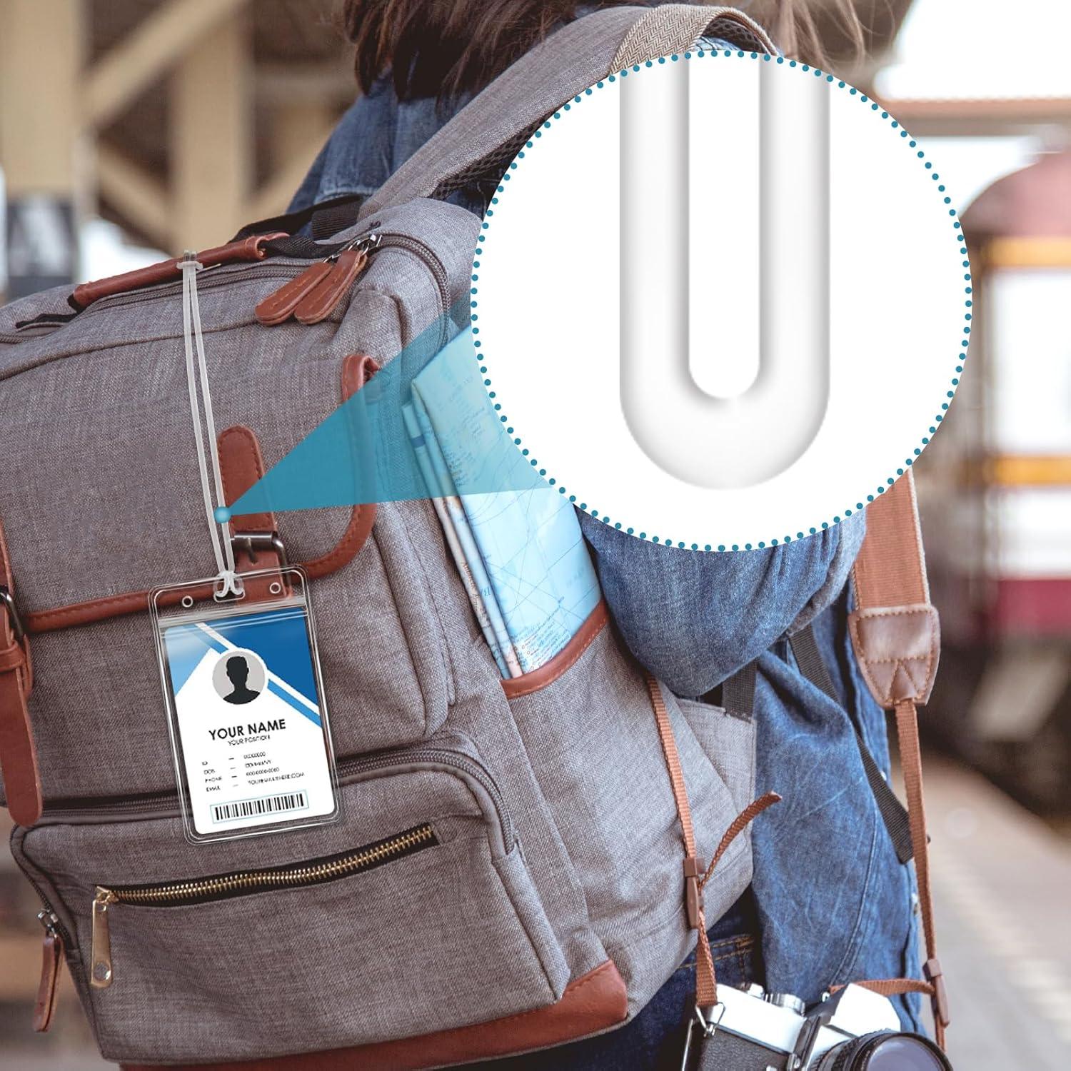 Paquete de 60 correas de bucle de etiqueta de equipaje Koorito 15 cm