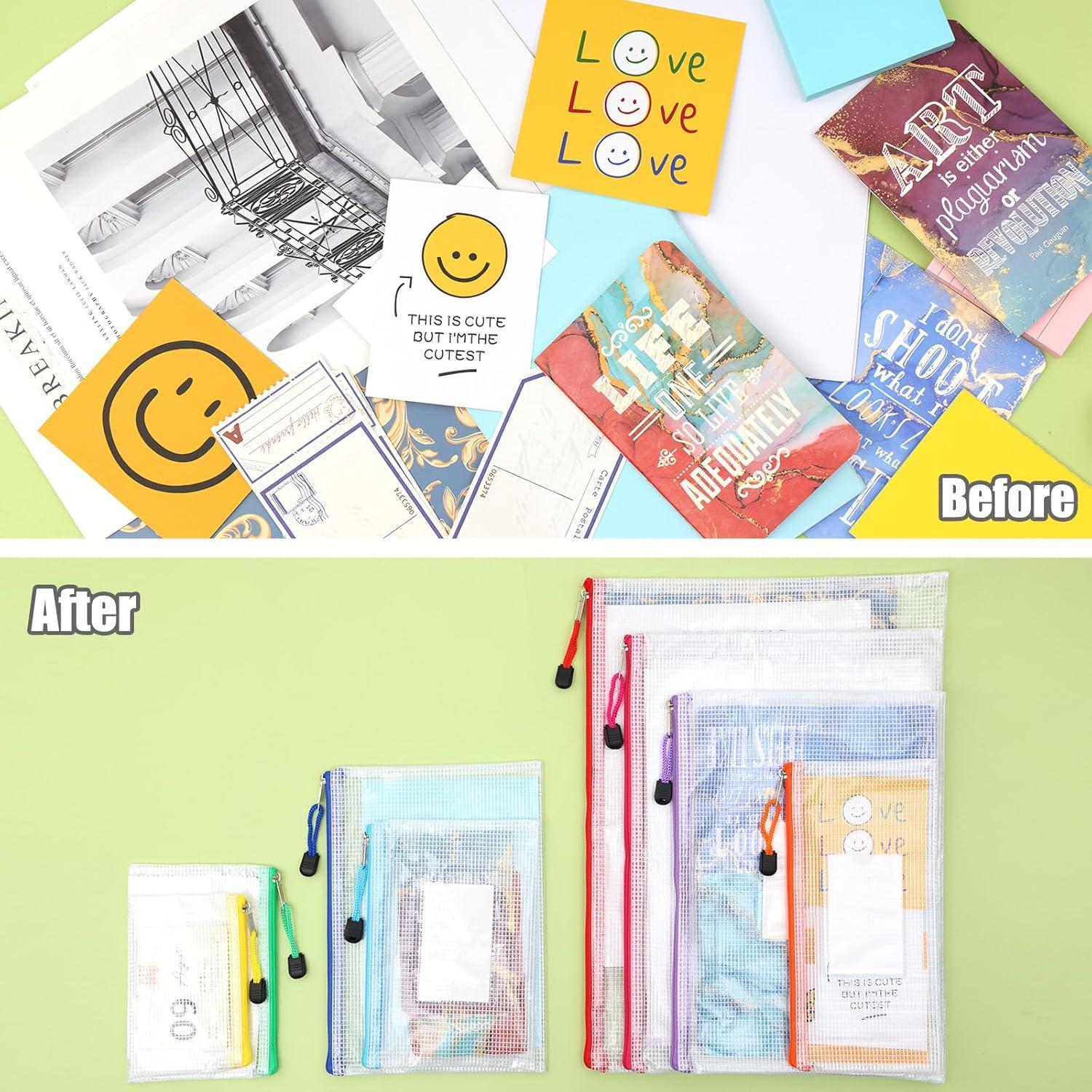 Bolsas de Malla con Cremallera EOOUT - 8 Piezas Multicolor