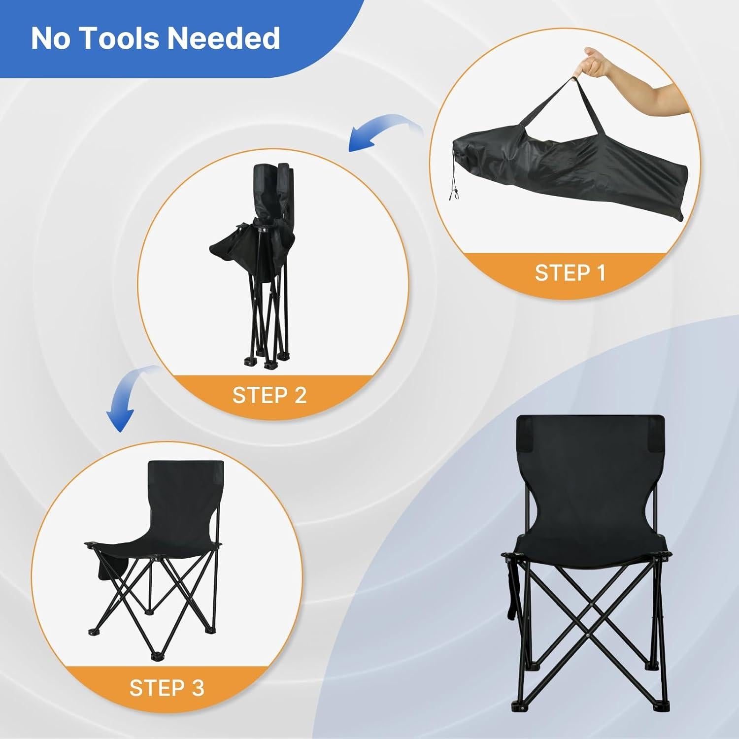 Silla de Sauna Plegable TOREAD para Adultos, Ligera y Compacta