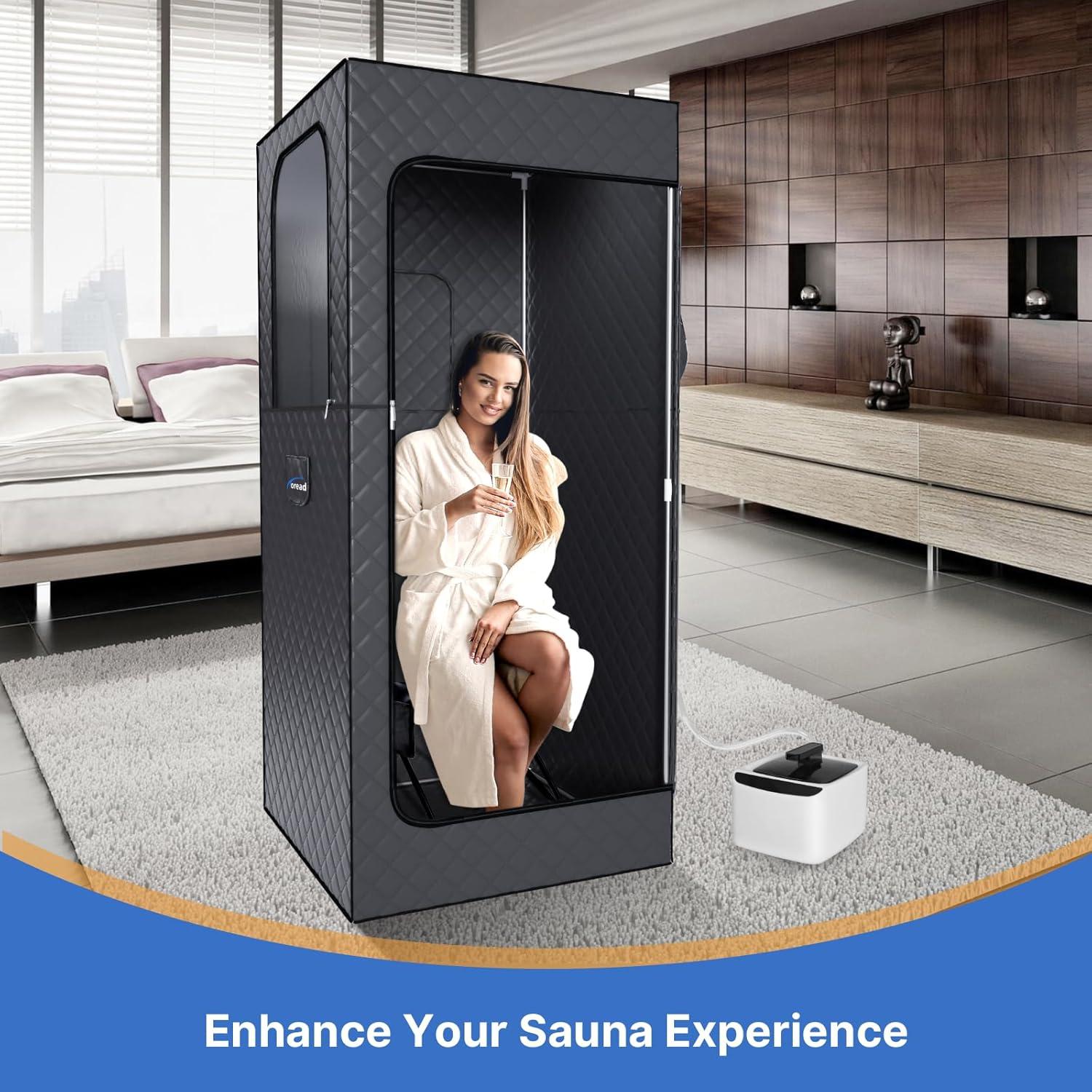 Silla de Sauna Plegable TOREAD para Adultos, Ligera y Compacta