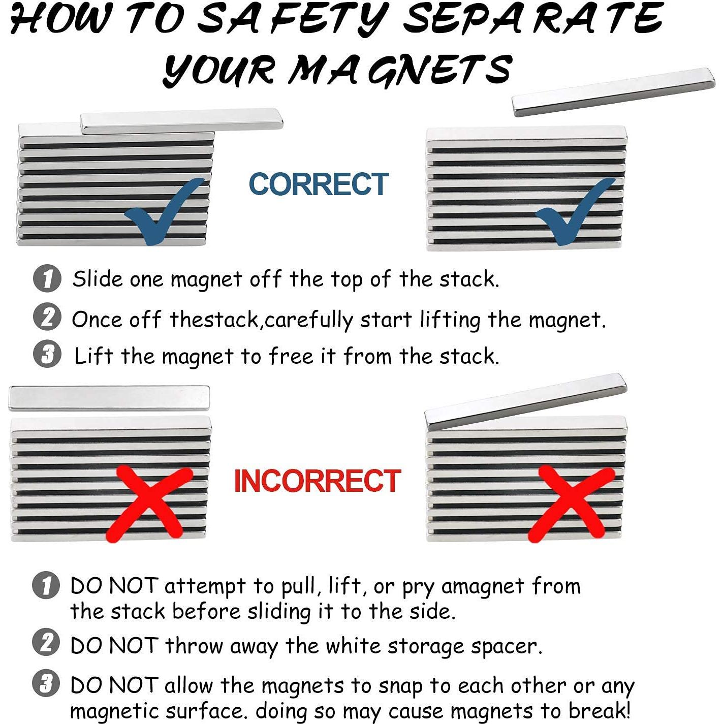 Imanes de Neodimio LOVIMAG 60x10x3mm Paquete de 24