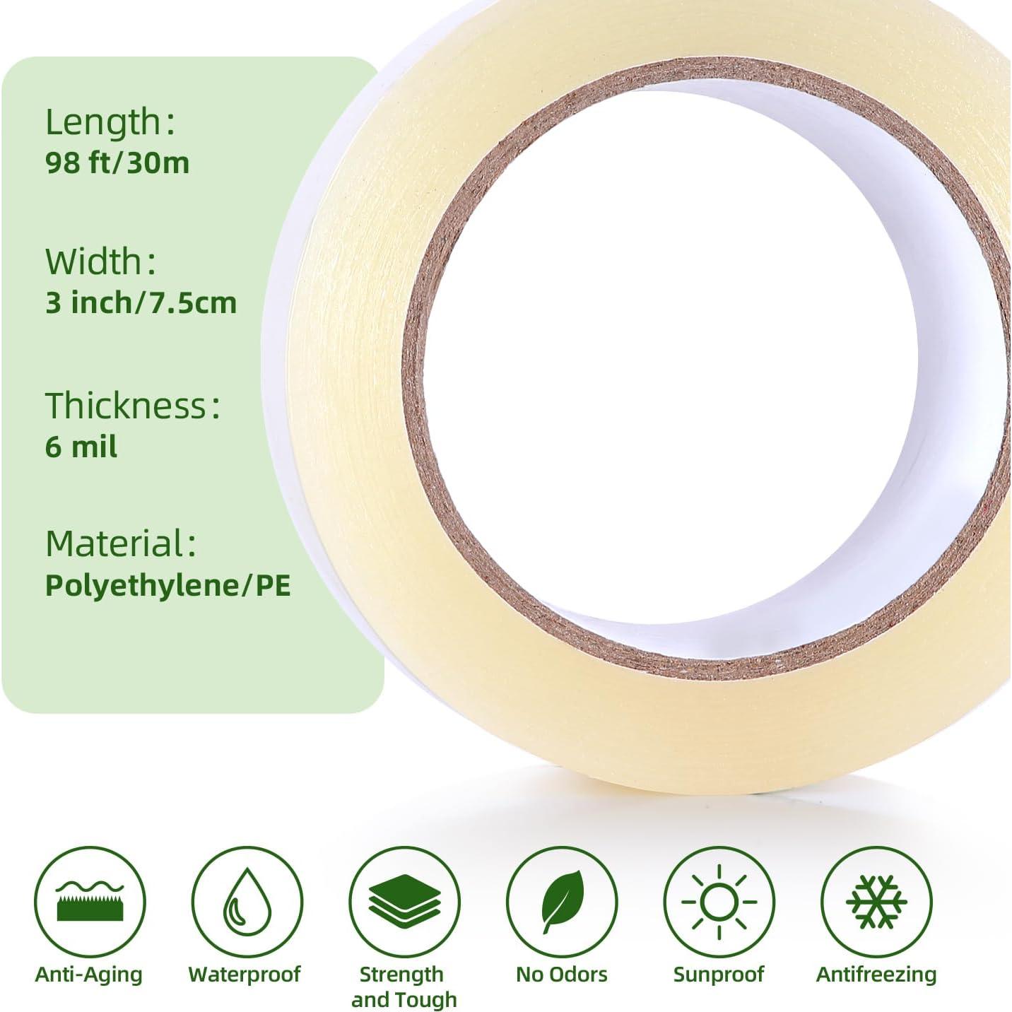 Cinta de Reparación para Invernaderos Ohuhu 7.6 cm x 29.9 m PE