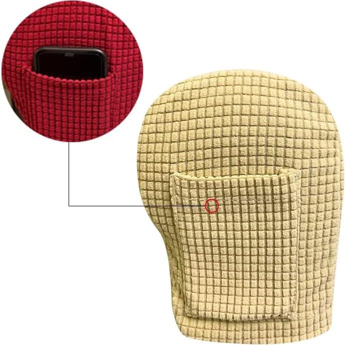 Cubiertas de Reposabrazos de Sofá Garayma 4 Pzas Beige Antideslizantes